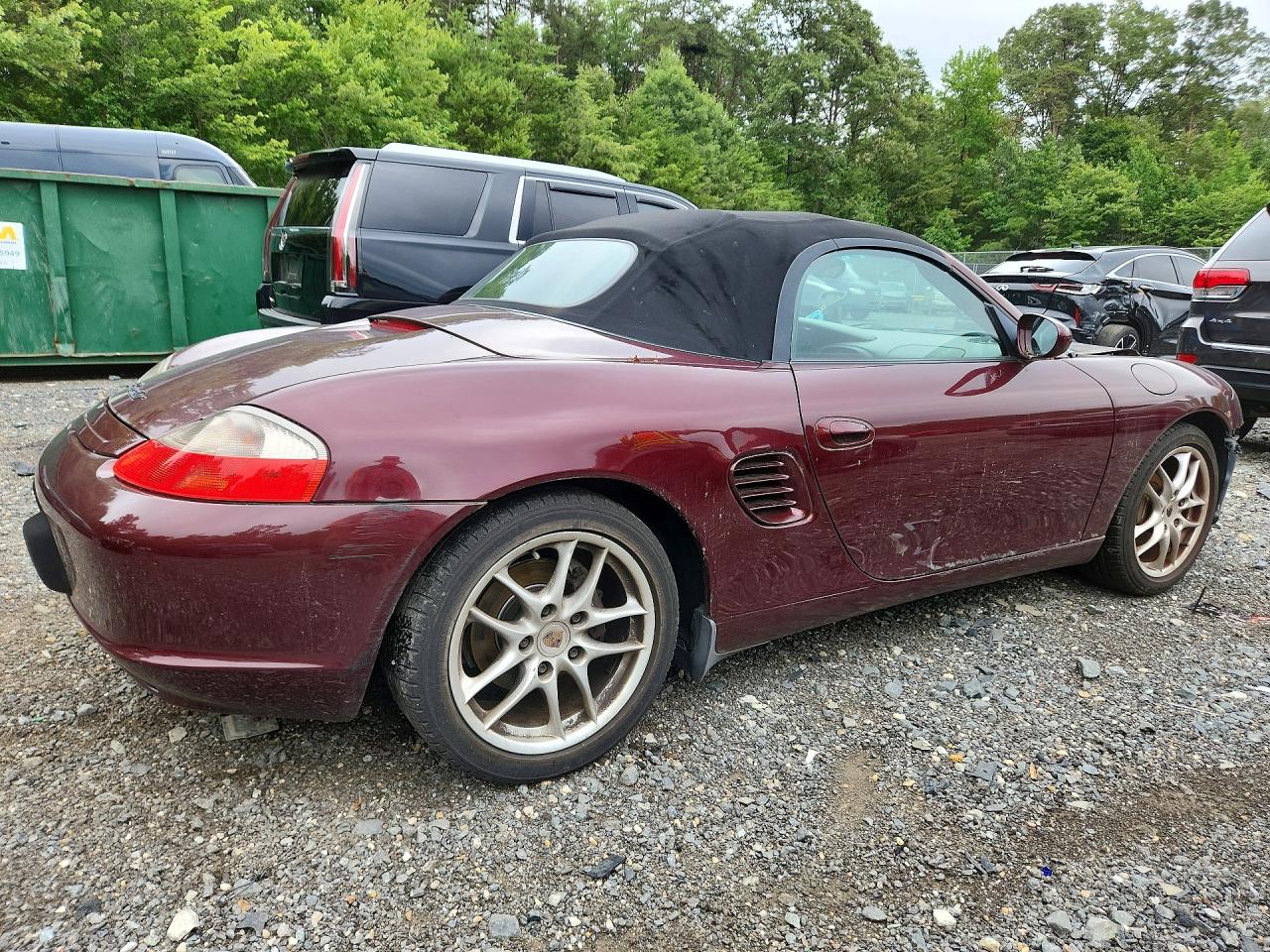 2004 Porsche Boxster Burgundy vin: WP0CA29894S620399