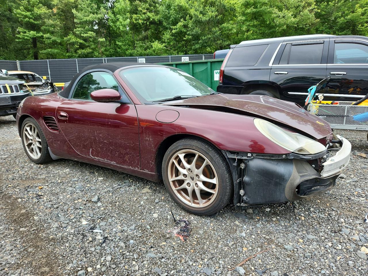 2004 Porsche Boxster Burgundy vin: WP0CA29894S620399