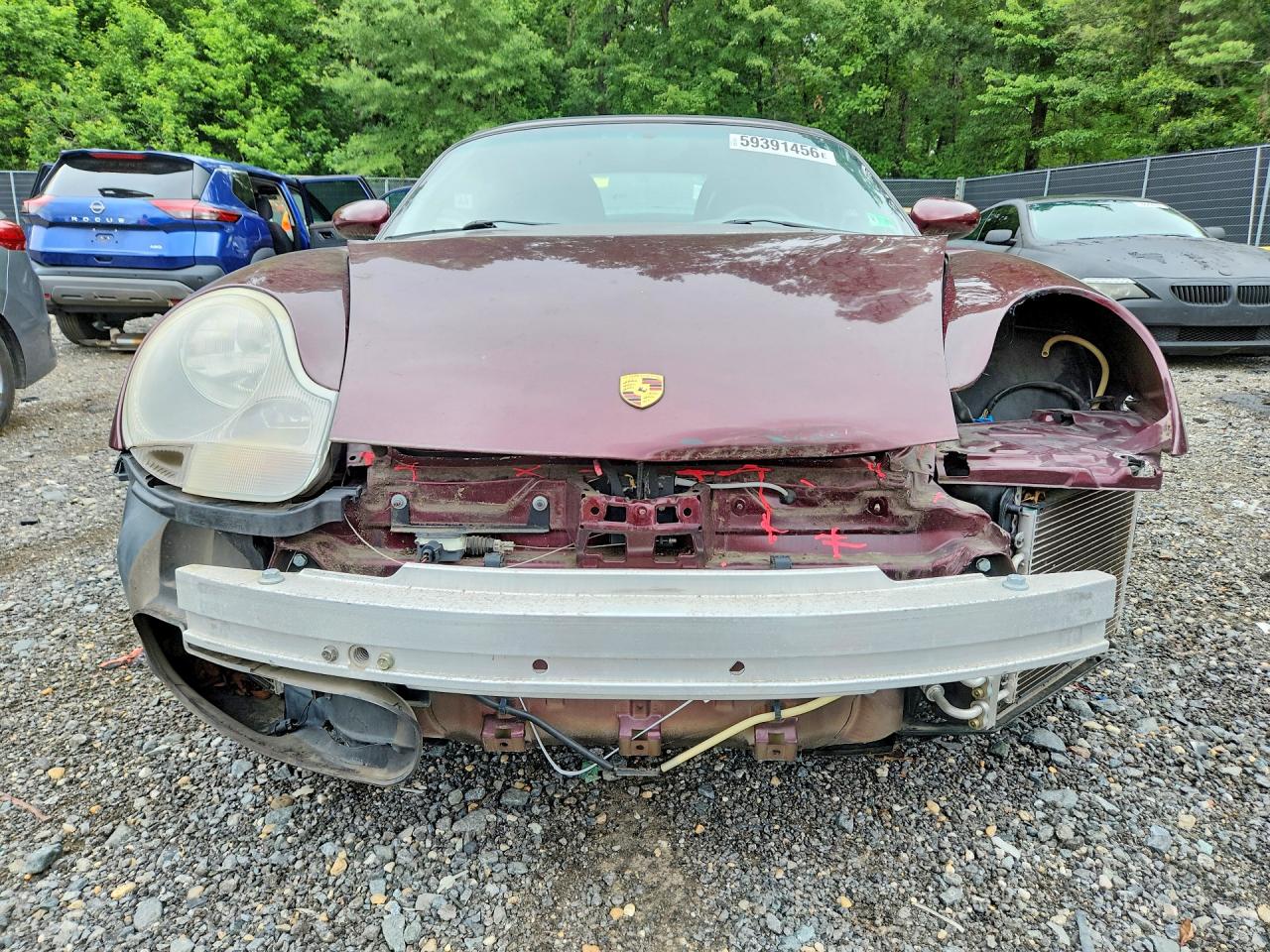 2004 Porsche Boxster Burgundy vin: WP0CA29894S620399
