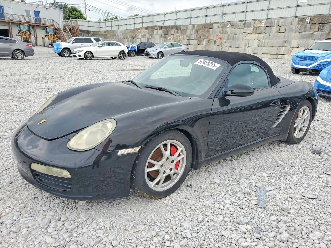2005 Porsche Boxster Black vin: WP0CA29895S710167