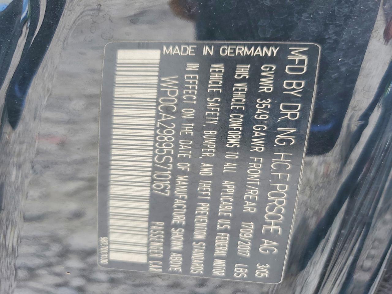 2005 Porsche Boxster Черный vin: WP0CA29895S710167