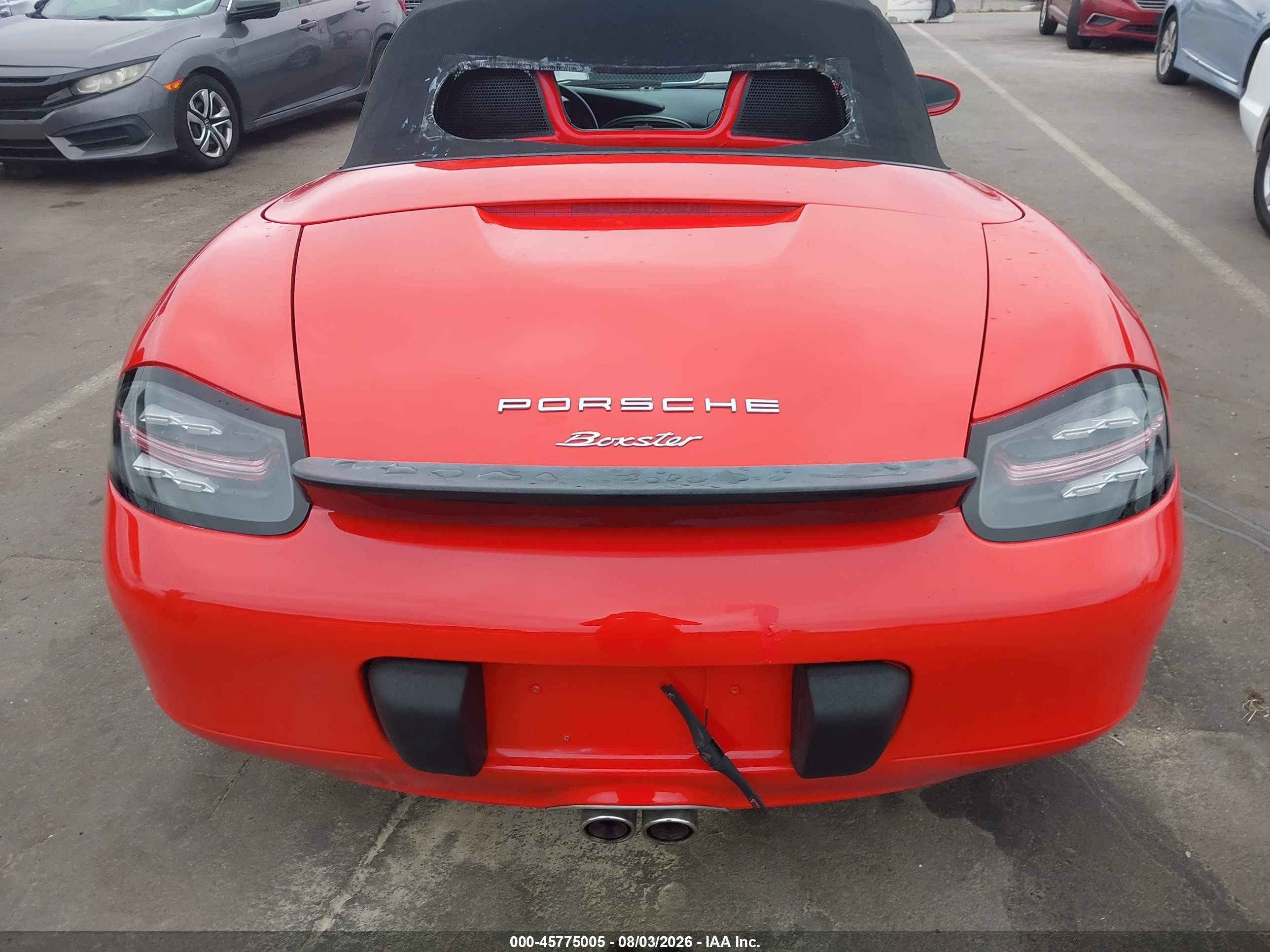 2002 Porsche Boxster Red vin: WP0CA298X2U620431