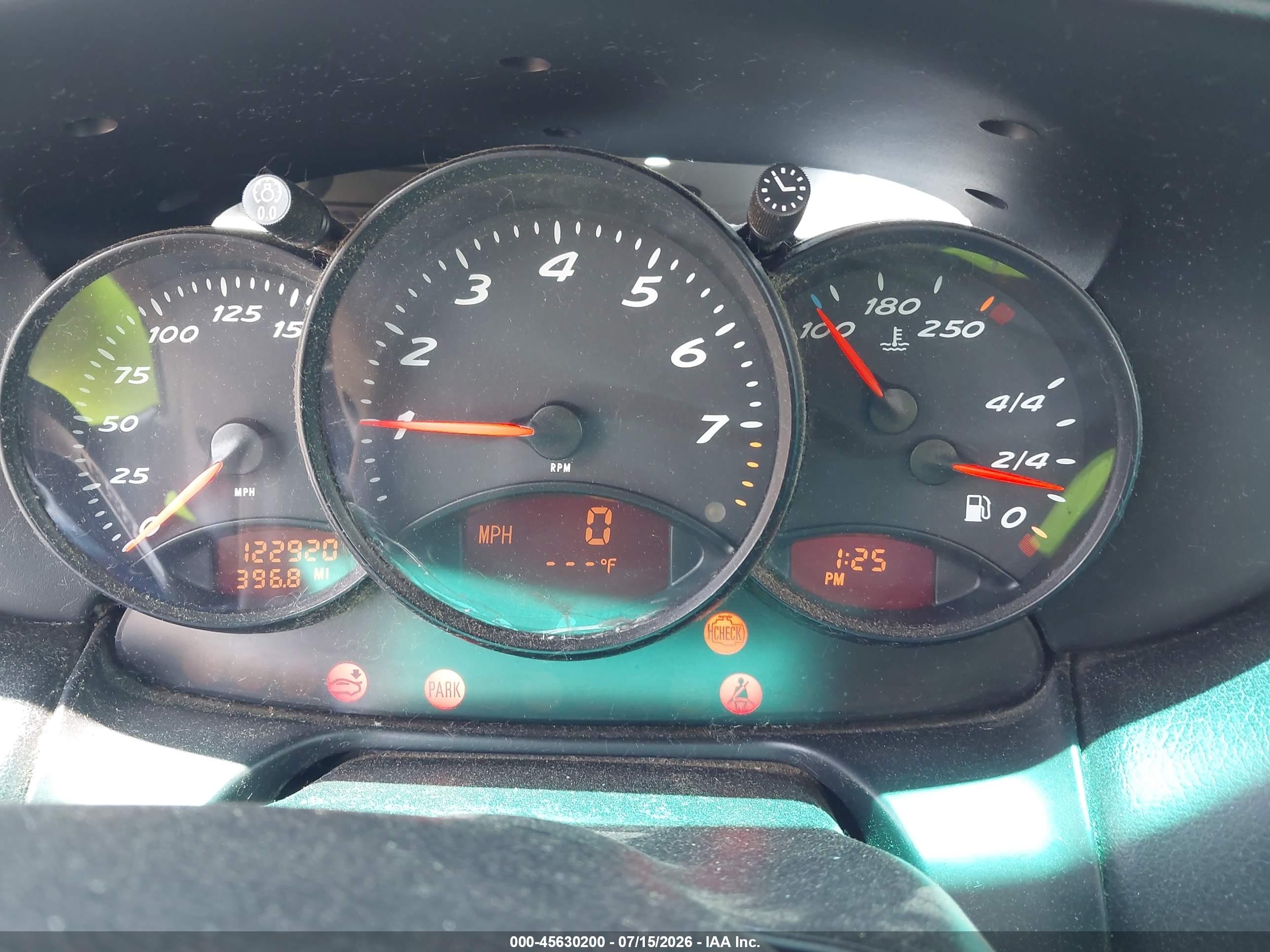 2000 Porsche Boxster   Black vin: WP0CA298XYU620311
