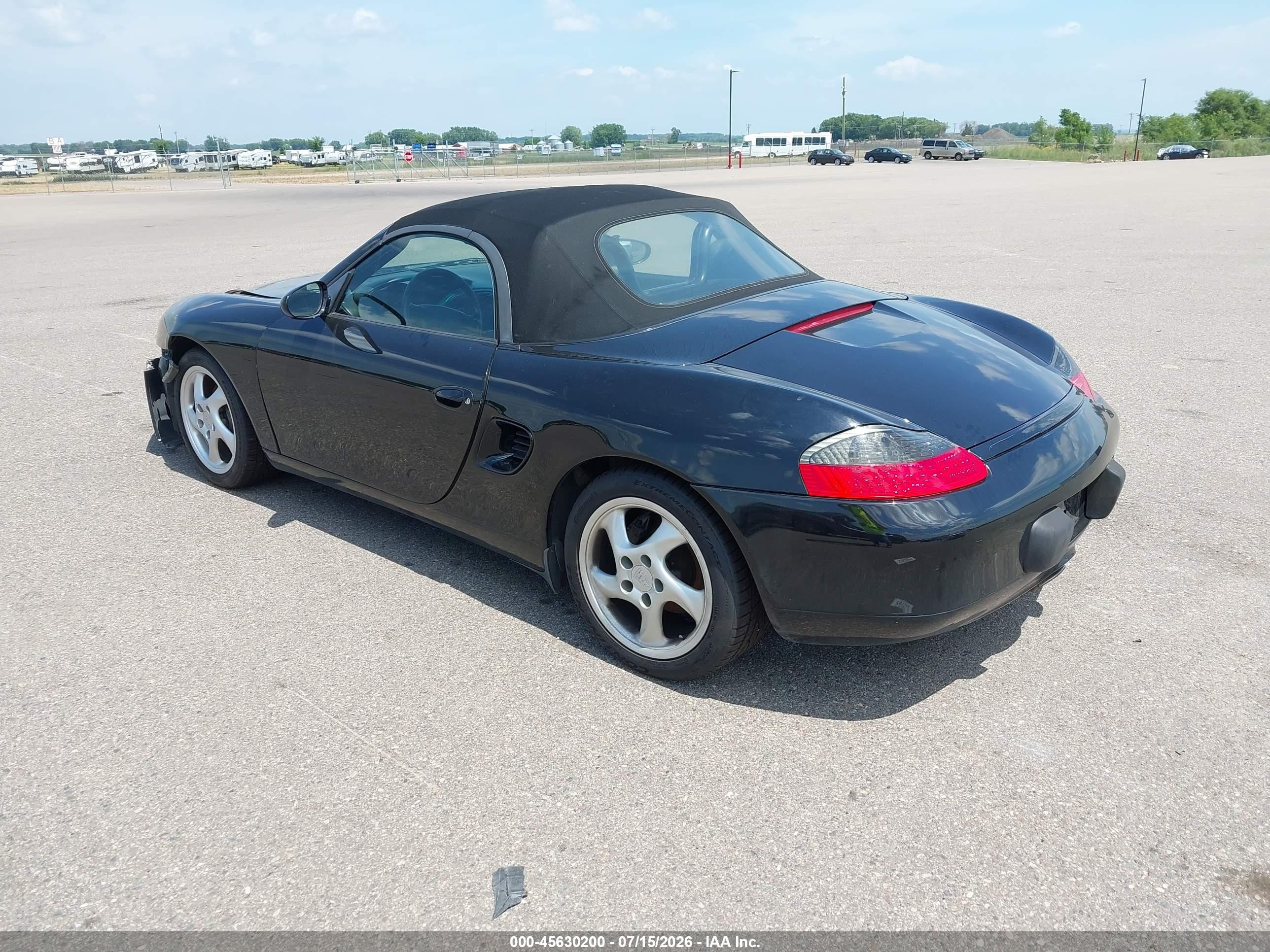 2000 Porsche Boxster   Black vin: WP0CA298XYU620311