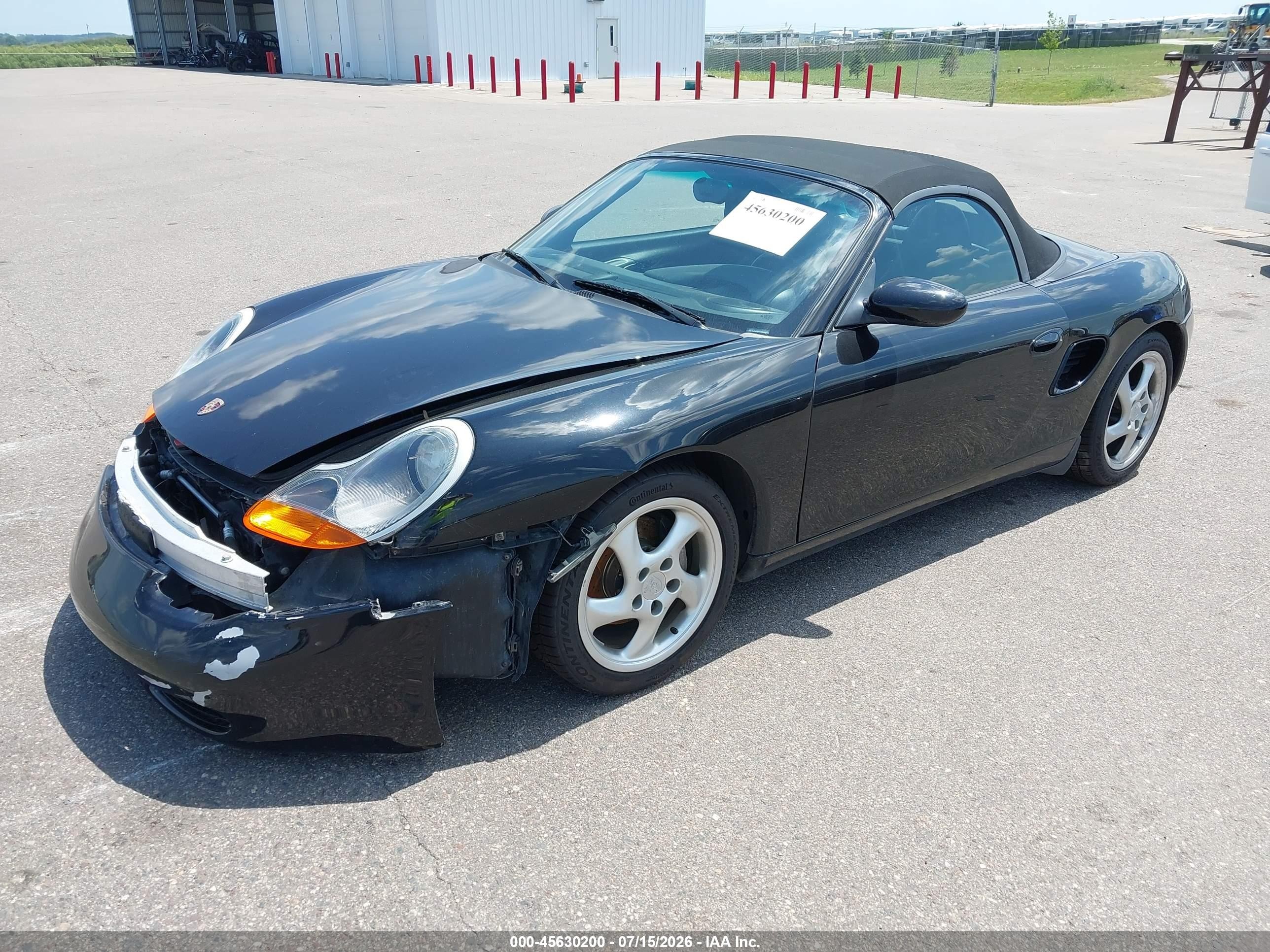 2000 Porsche Boxster   Black vin: WP0CA298XYU620311