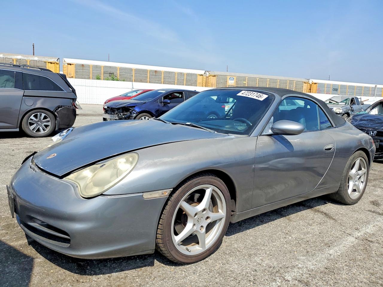 2002 Porsche 911 Carrera 2 Gray vin: WP0CA29902S650090