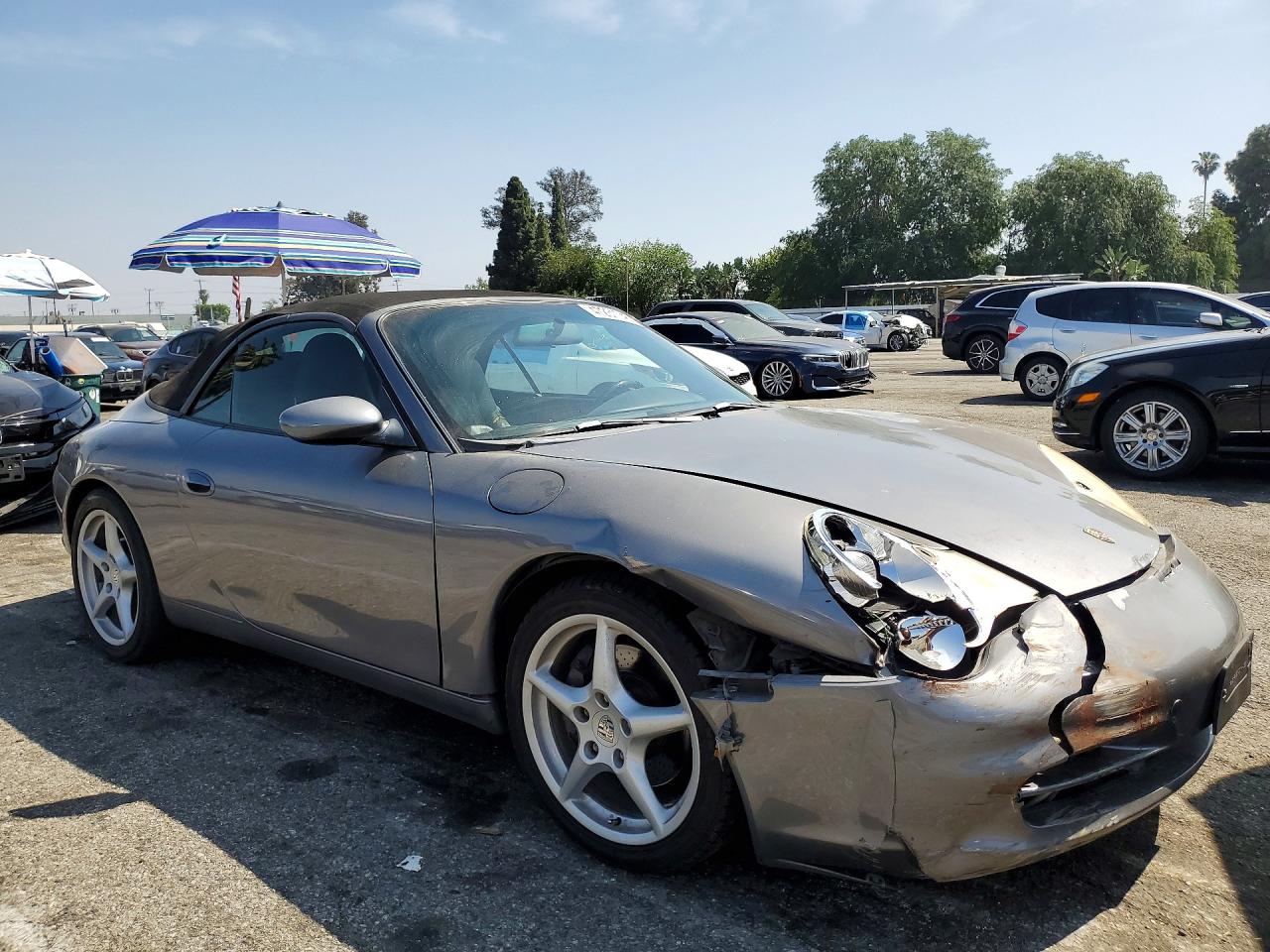 2002 Porsche 911 Carrera 2 Gray vin: WP0CA29902S650090