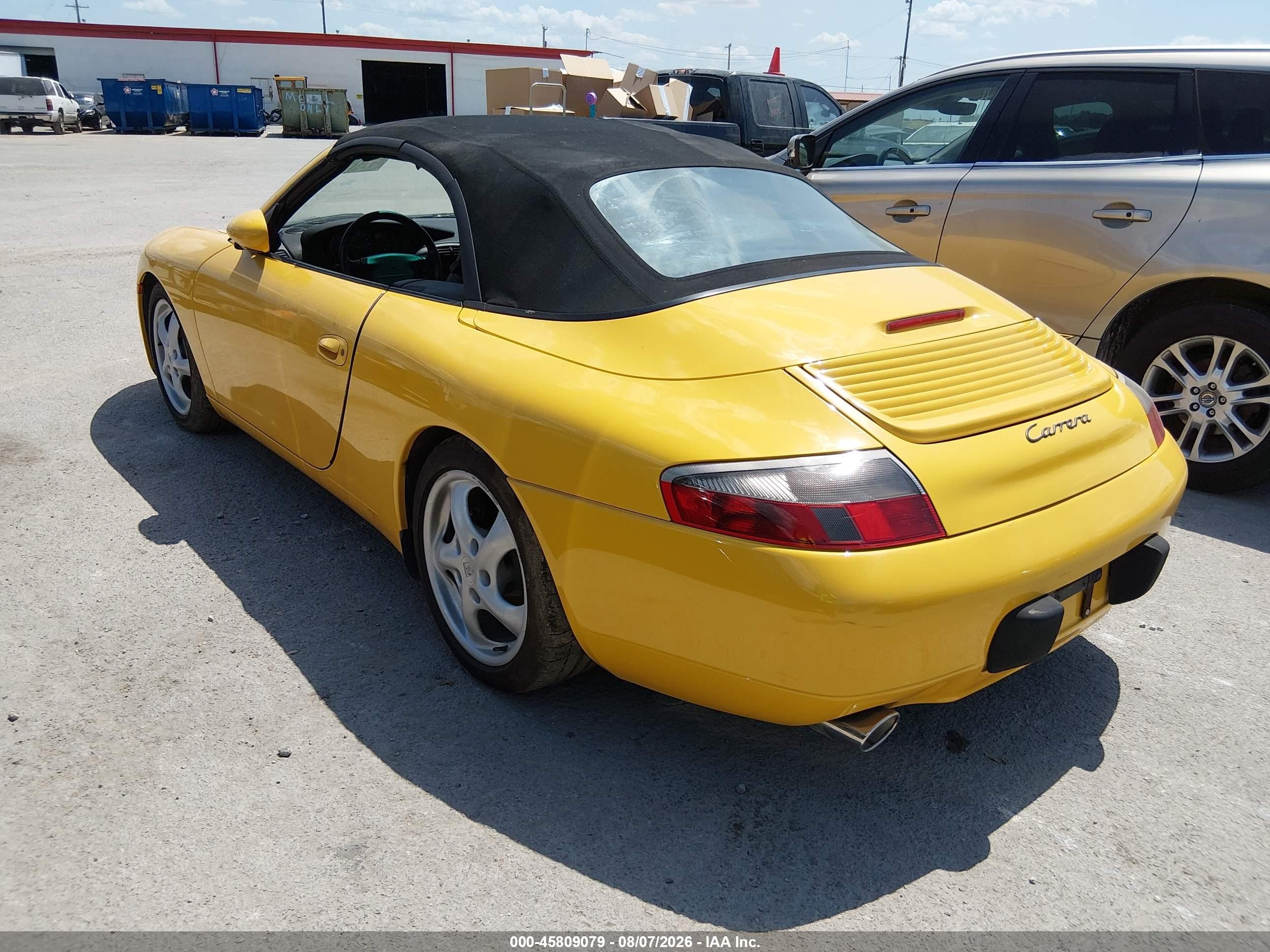 1999 Porsche 911 Carrera/carrera 4 Yellow vin: WP0CA2990XS652302