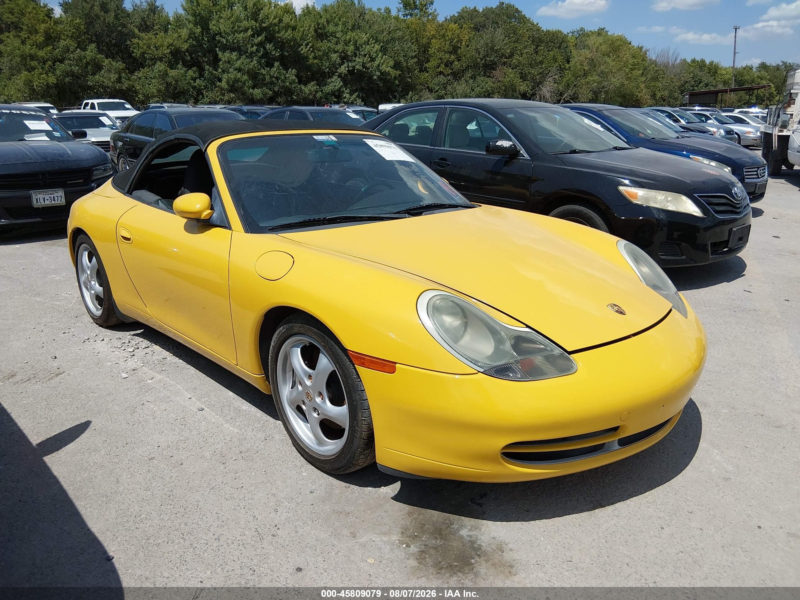 1999 Porsche 911 Carrera/carrera 4 Yellow vin: WP0CA2990XS652302