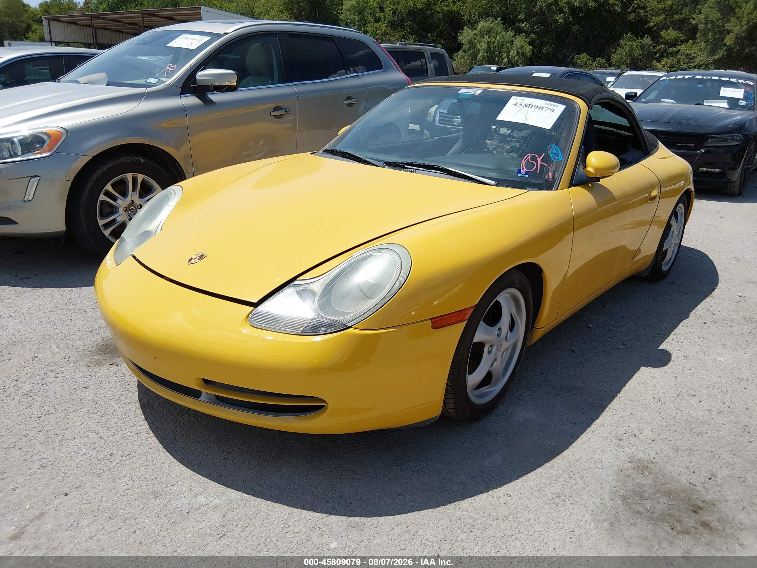 1999 Porsche 911 Carrera/carrera 4 Yellow vin: WP0CA2990XS652302