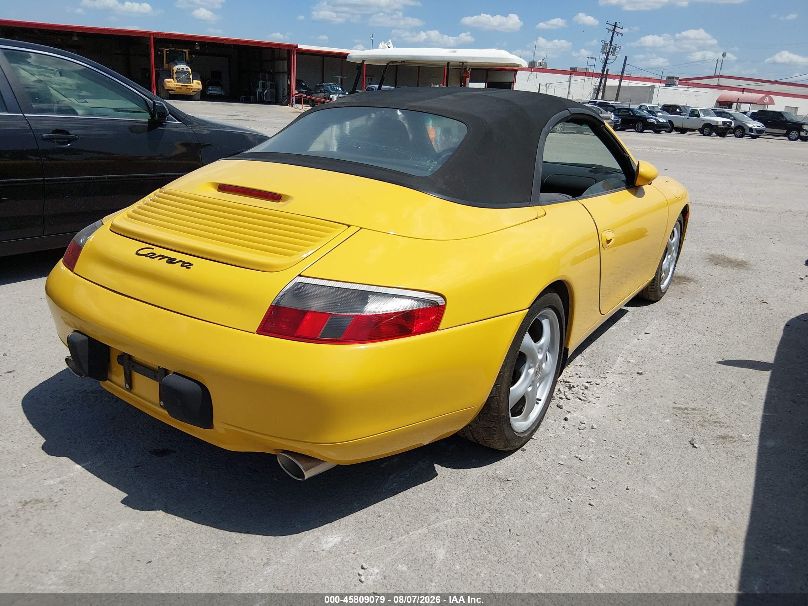 1999 Porsche 911 Carrera/carrera 4 Yellow vin: WP0CA2990XS652302
