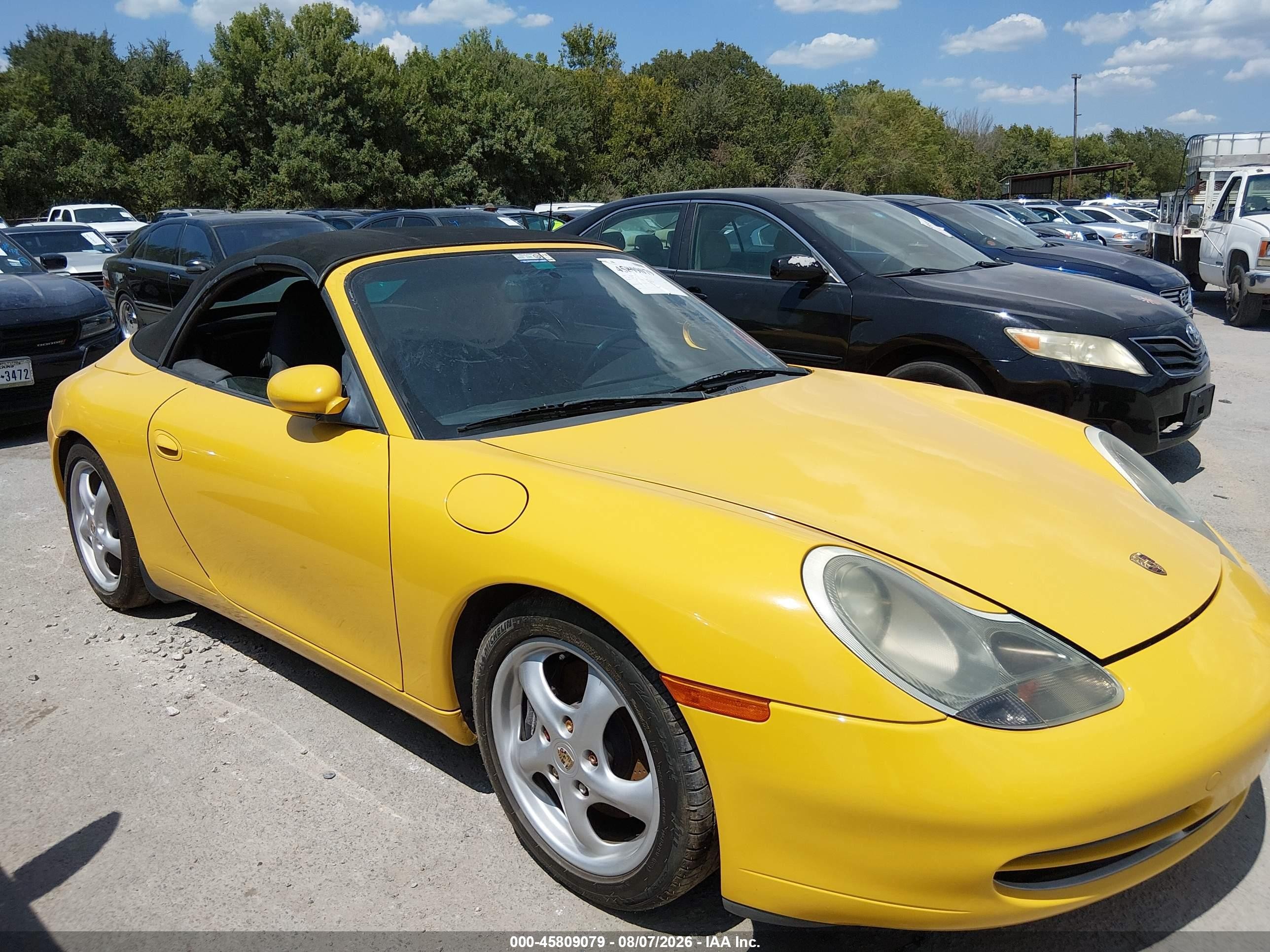 1999 Porsche 911 Carrera/carrera 4 Yellow vin: WP0CA2990XS652302