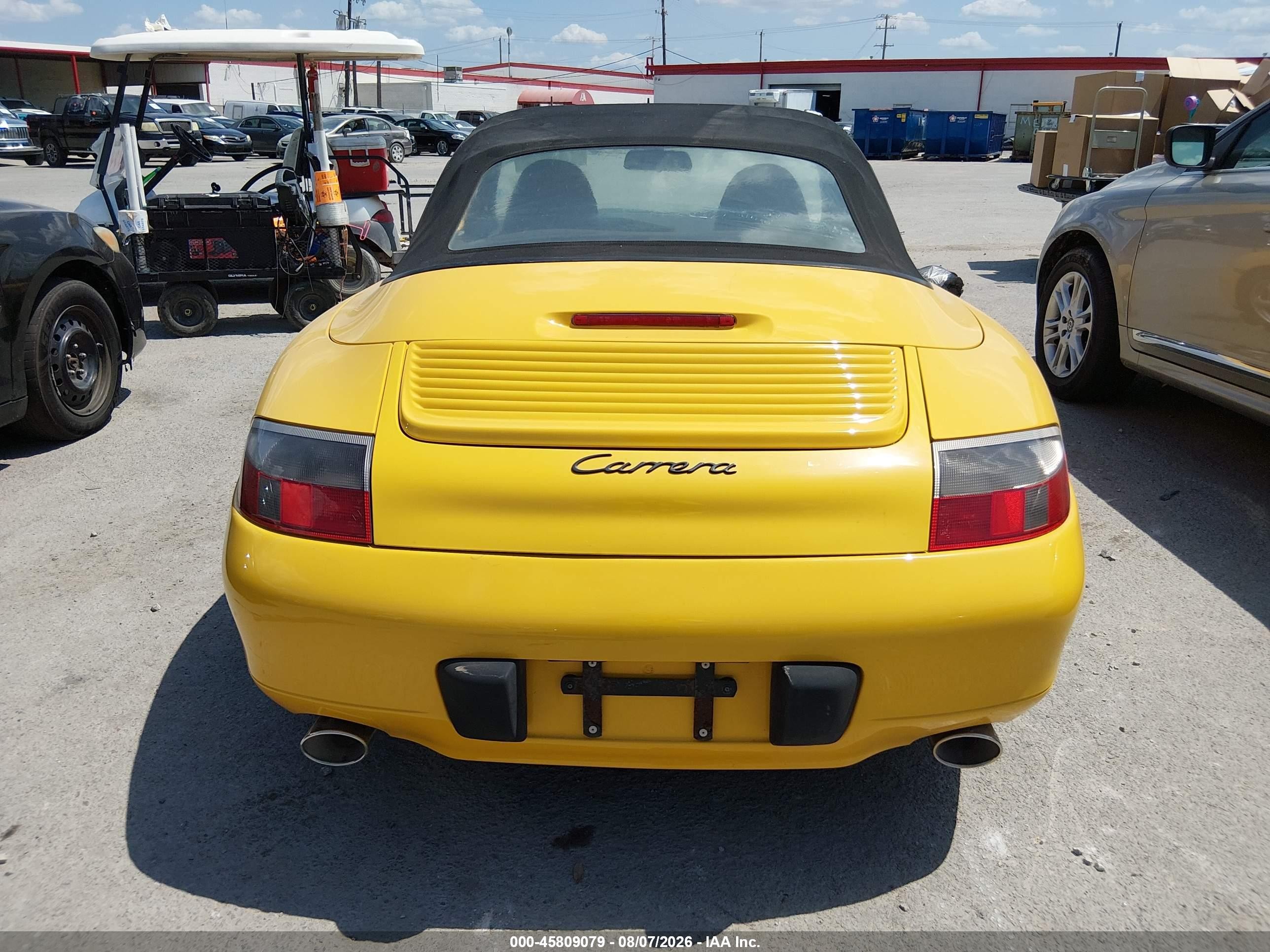 1999 Porsche 911 Carrera/carrera 4 Yellow vin: WP0CA2990XS652302