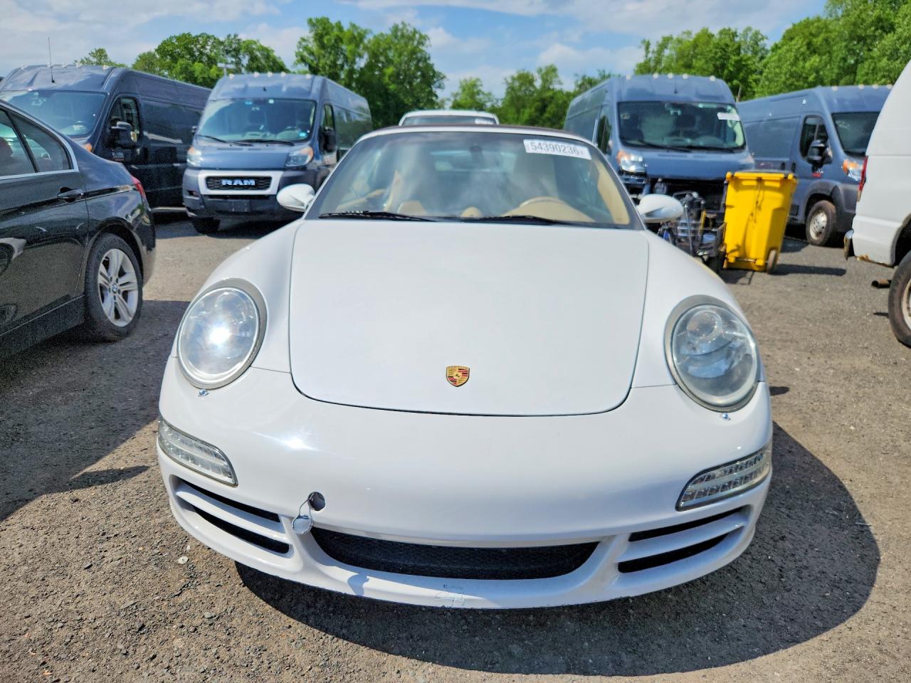 2005 Porsche 911 New Generation Carrera Cabriolet White vin: WP0CA29945S755302