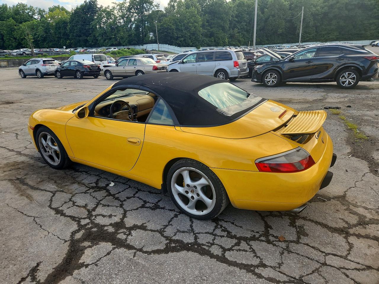 1999 Porsche 911 Carrera Yellow vin: WP0CA2994XS652917