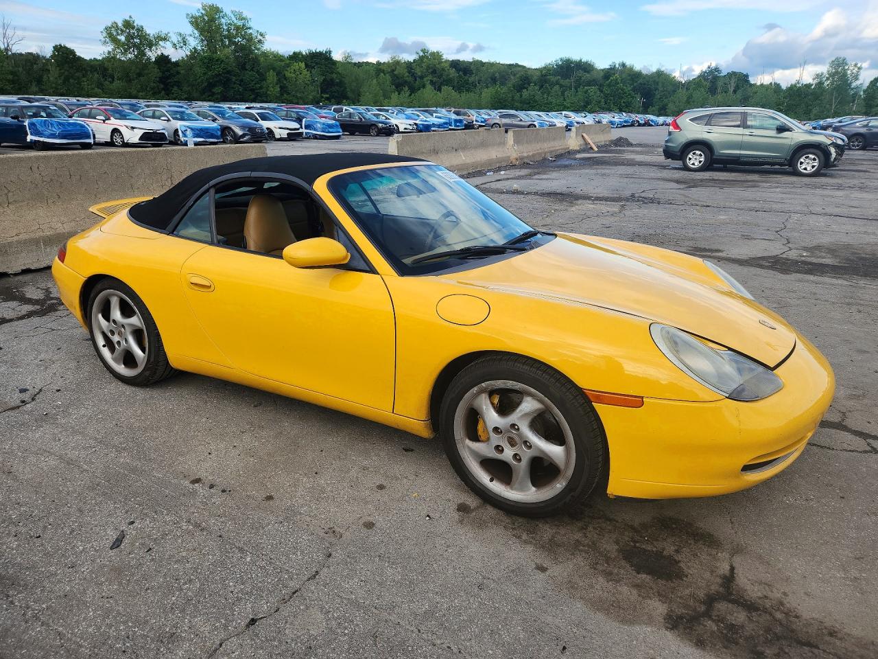 1999 Porsche 911 Carrera Yellow vin: WP0CA2994XS652917