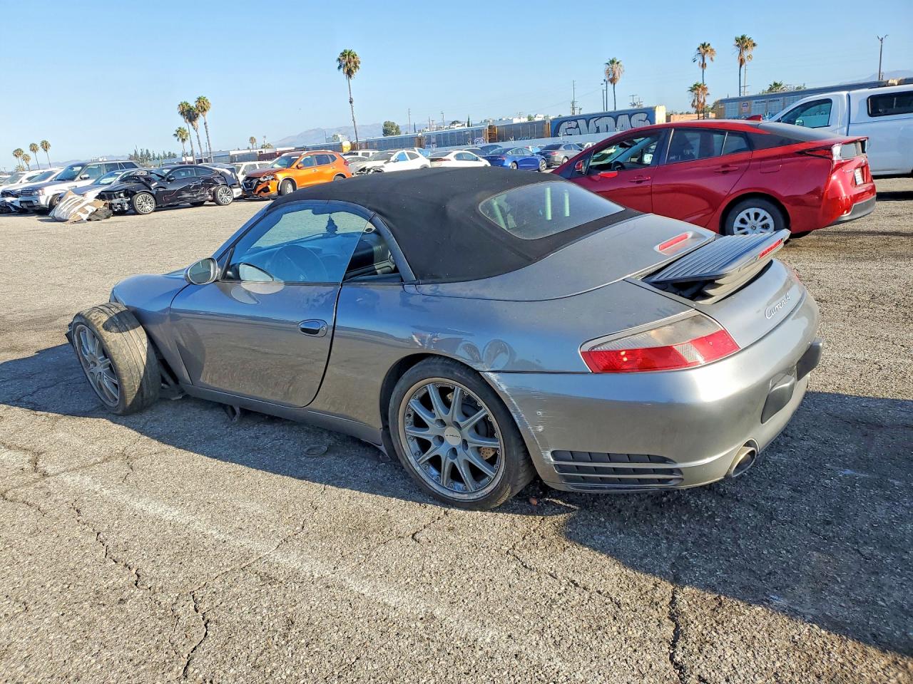 2002 Porsche 911 Carrera 2 Gray vin: WP0CA29952S655334