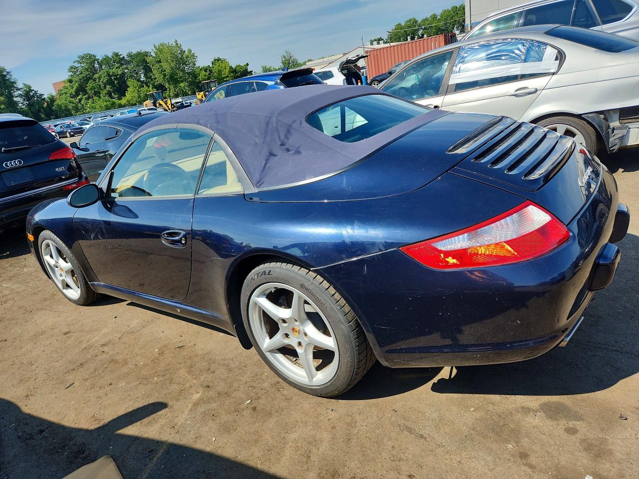 2008 Porsche 911 Carrera Cabriolet Blue vin: WP0CA29968S765382