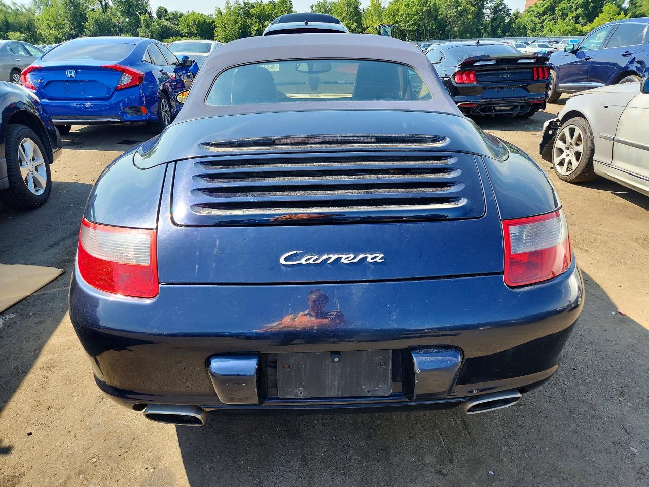 2008 Porsche 911 Carrera Cabriolet Blue vin: WP0CA29968S765382