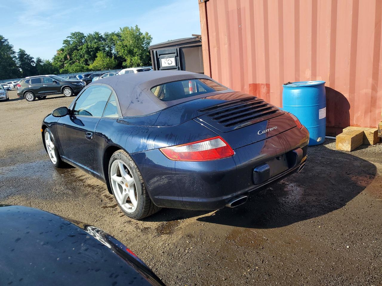 2008 Porsche 911 Carrera Cabriolet Blue vin: WP0CA29968S765382