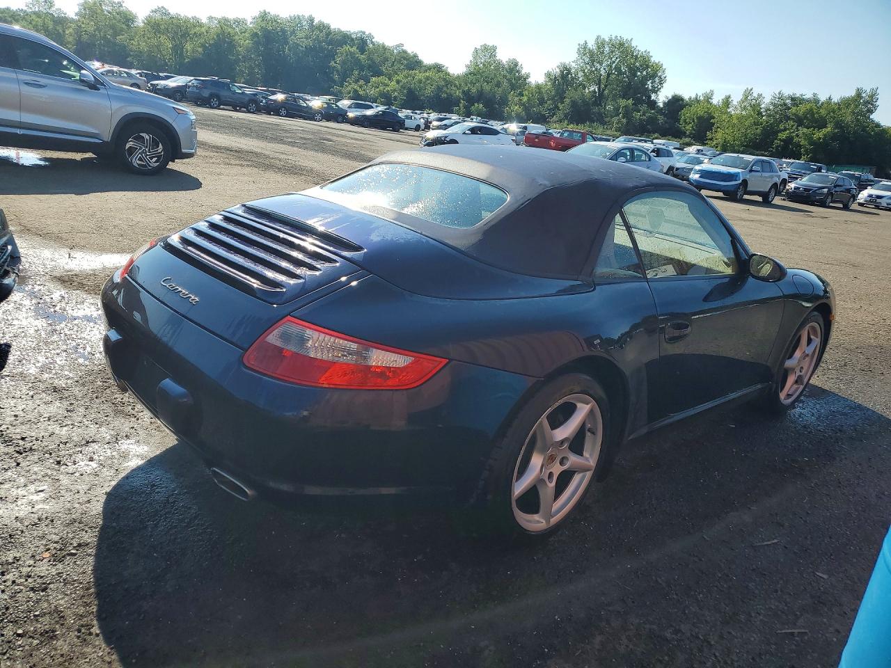 2008 Porsche 911 Carrera Cabriolet Blue vin: WP0CA29968S765382