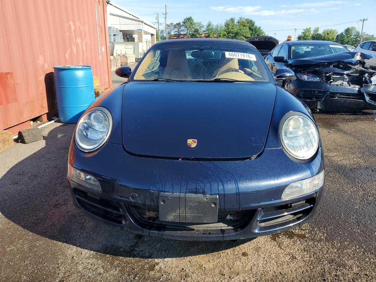 2008 Porsche 911 Carrera Cabriolet Blue vin: WP0CA29968S765382