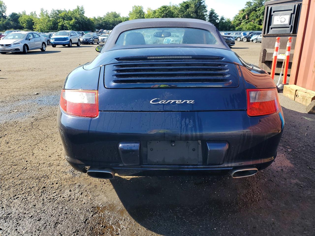 2008 Porsche 911 Carrera Cabriolet Blue vin: WP0CA29968S765382
