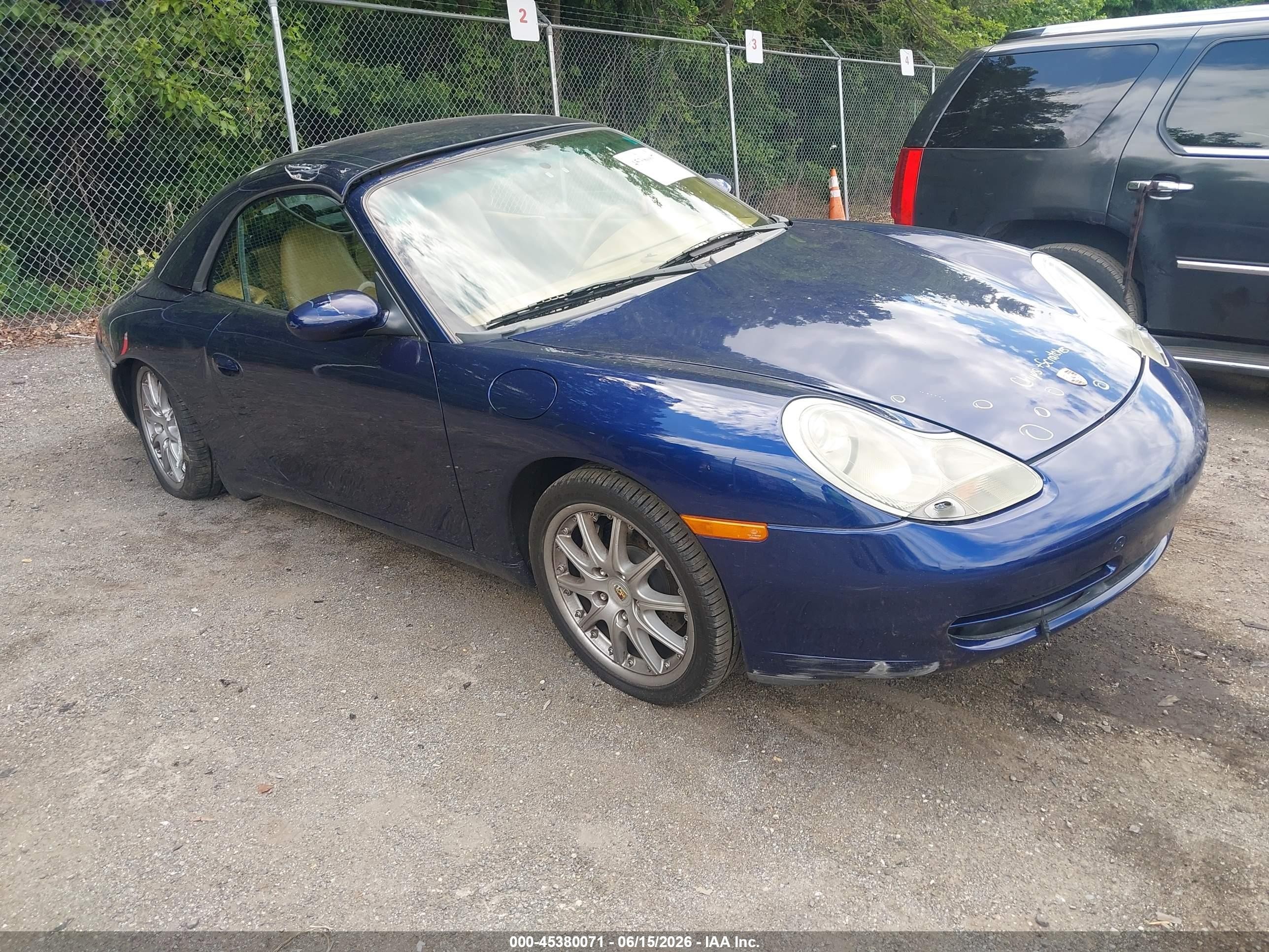 2001 Porsche 911 Carrera/carrera 4 Blue vin: WP0CA29971S652725