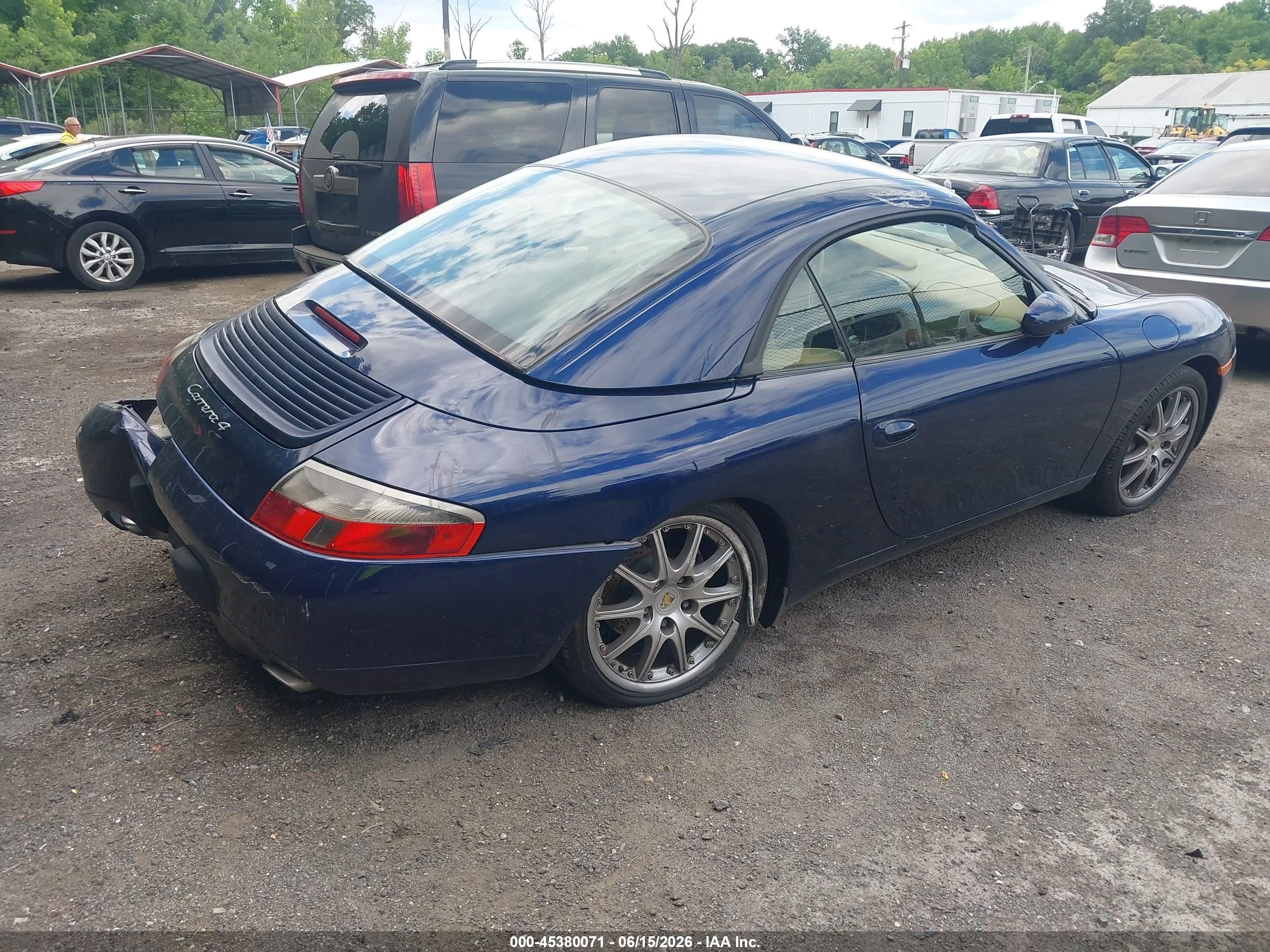 2001 Porsche 911 Carrera/carrera 4 Blue vin: WP0CA29971S652725