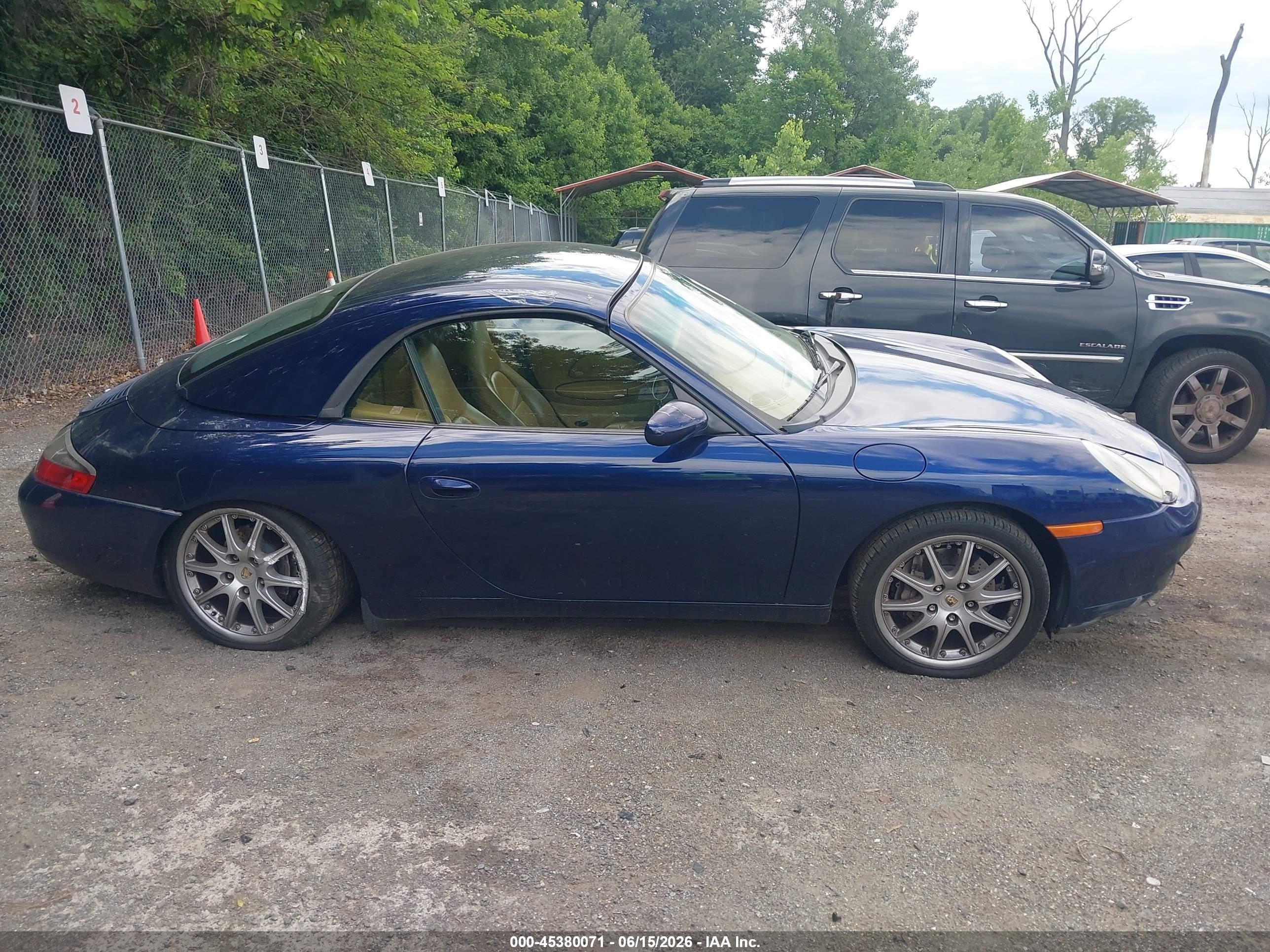 2001 Porsche 911 Carrera/carrera 4 Blue vin: WP0CA29971S652725