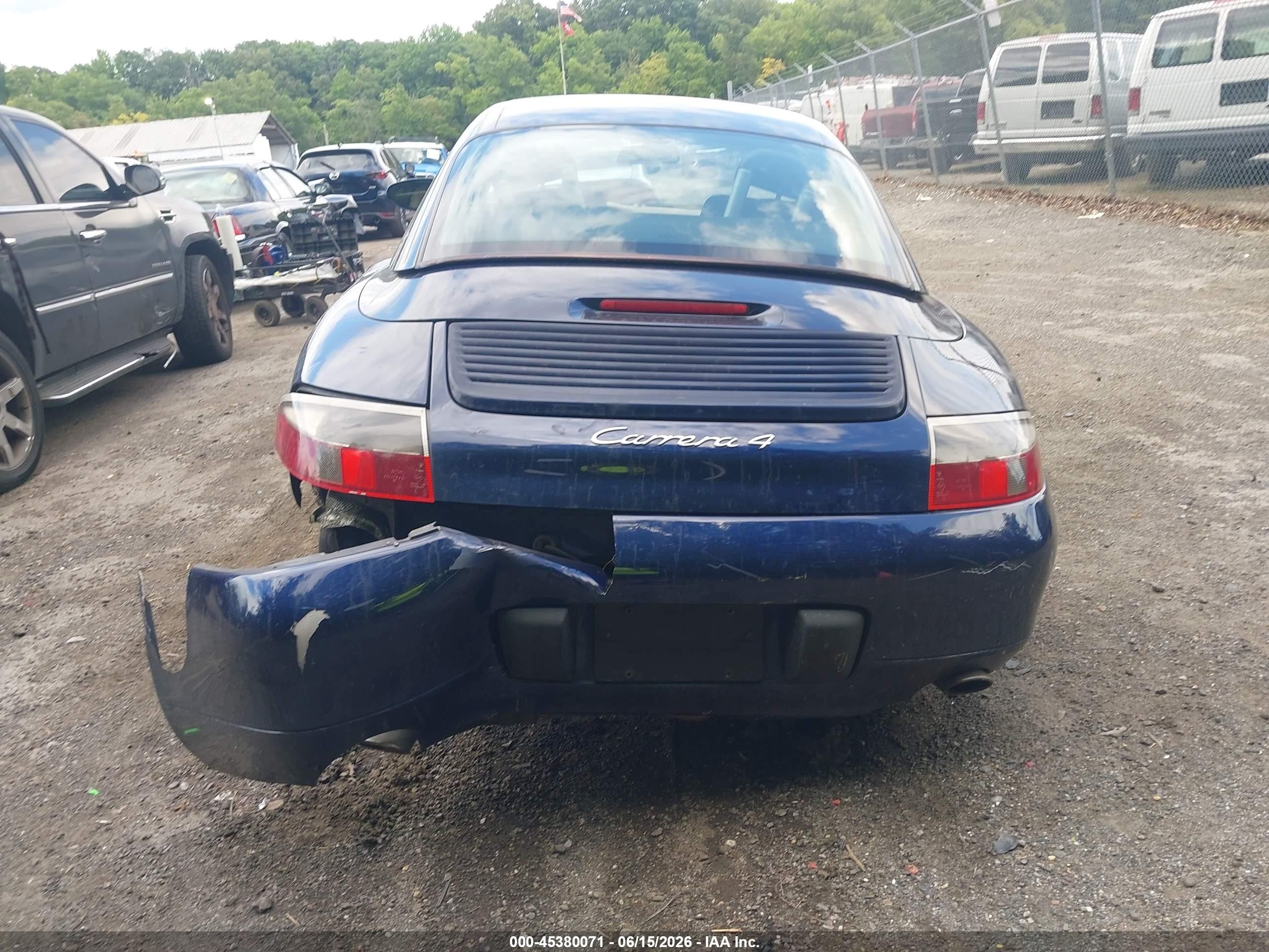 2001 Porsche 911 Carrera/carrera 4 Blue vin: WP0CA29971S652725