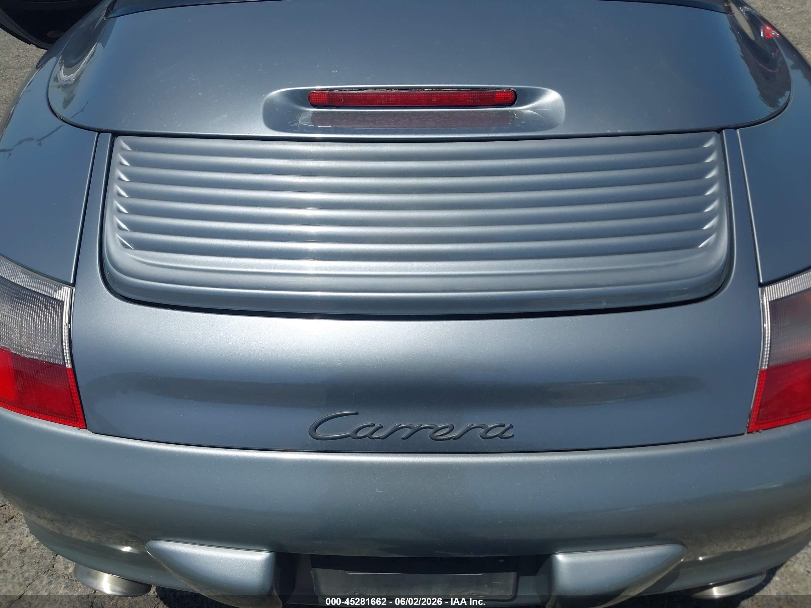 2004 Porsche 911 Carrera/carrera 4/carrera 4s Gray vin: WP0CA29974S650929