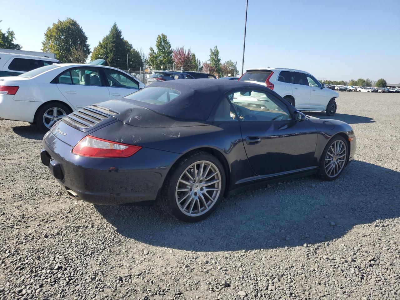2008 Porsche 911 Carrera Cabriolet Blue vin: WP0CA29978S765715