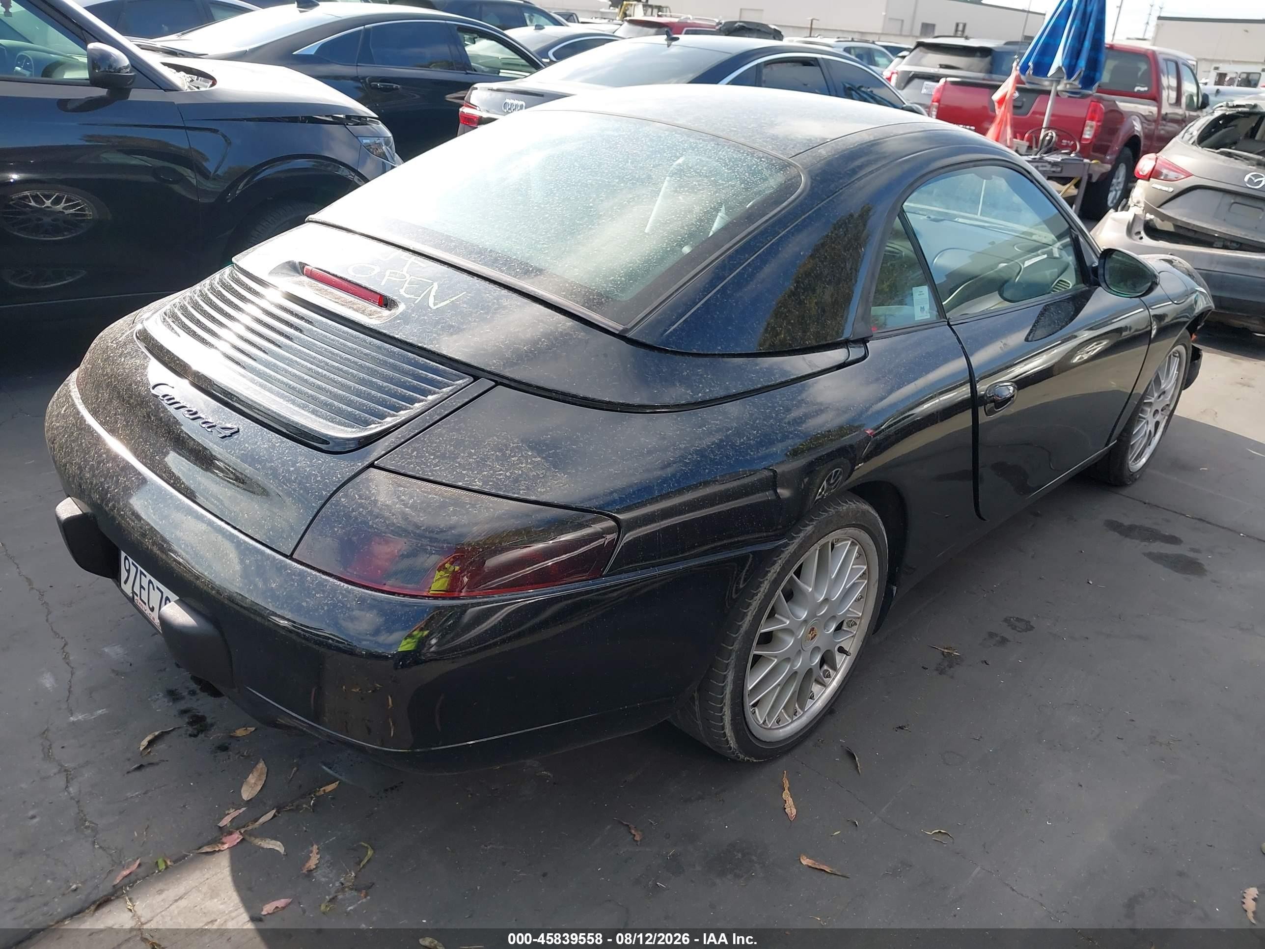 1999 Porsche 911 Carrera/carrera 4 Black vin: WP0CA2997XS652233