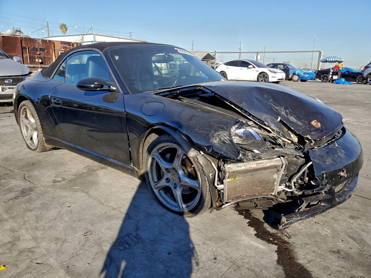 2008 Porsche 911 Carrera Cabriolet Black vin: WP0CA29998S765148