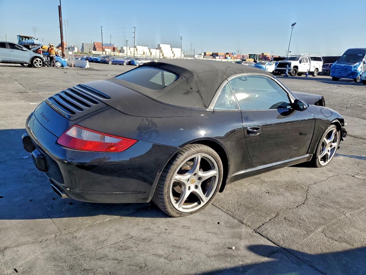 2008 Porsche 911 Carrera Cabriolet Black vin: WP0CA29998S765148
