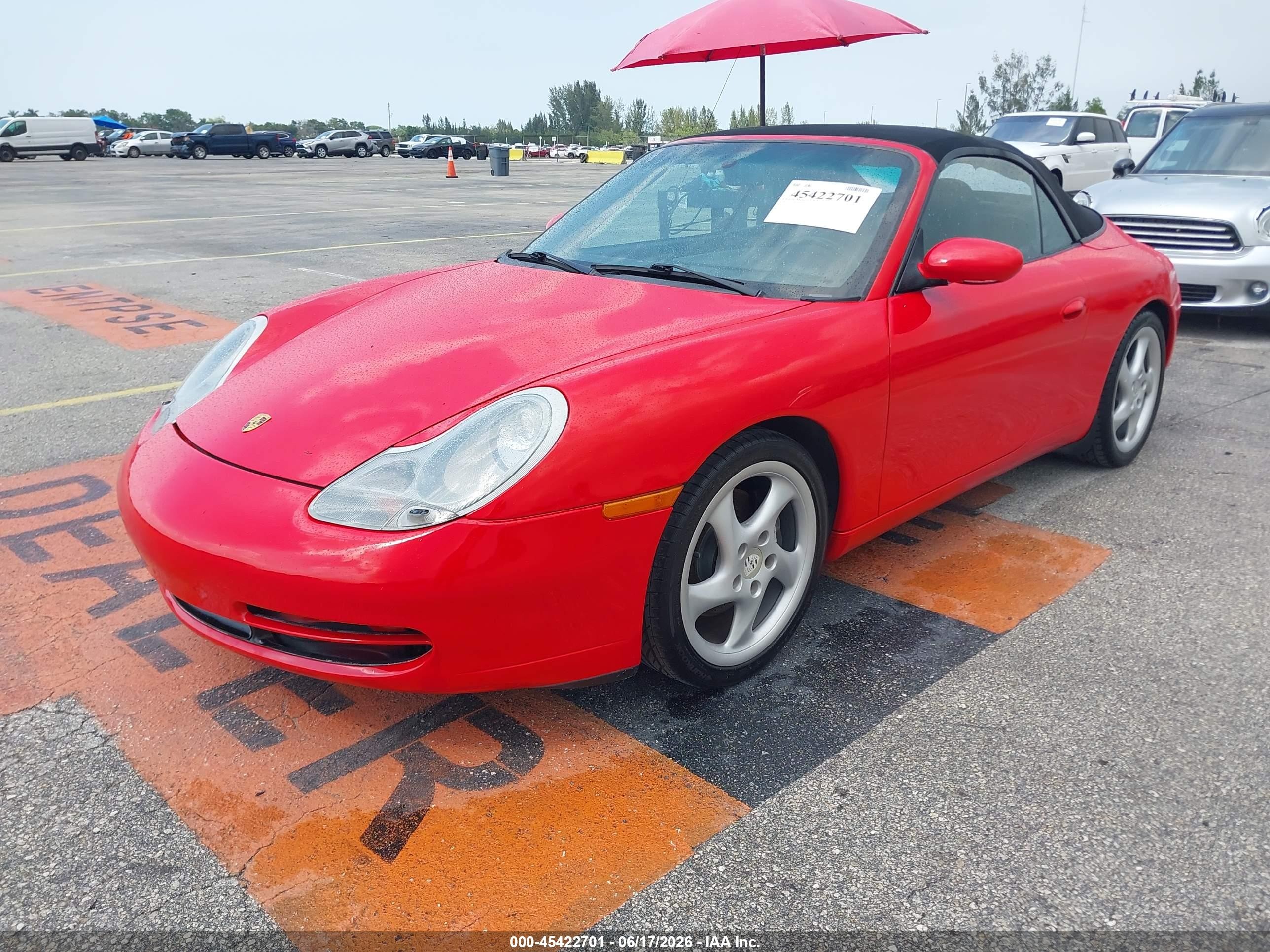 2001 Porsche 911 Carrera/carrera 4 Red vin: WP0CA299X1S652220