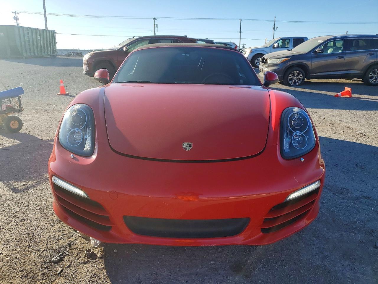 2014 Porsche Boxster Red vin: WP0CA2A80ES121066