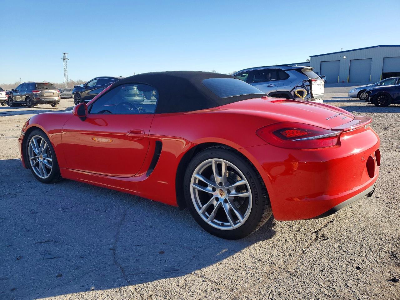 2014 Porsche Boxster Red vin: WP0CA2A80ES121066