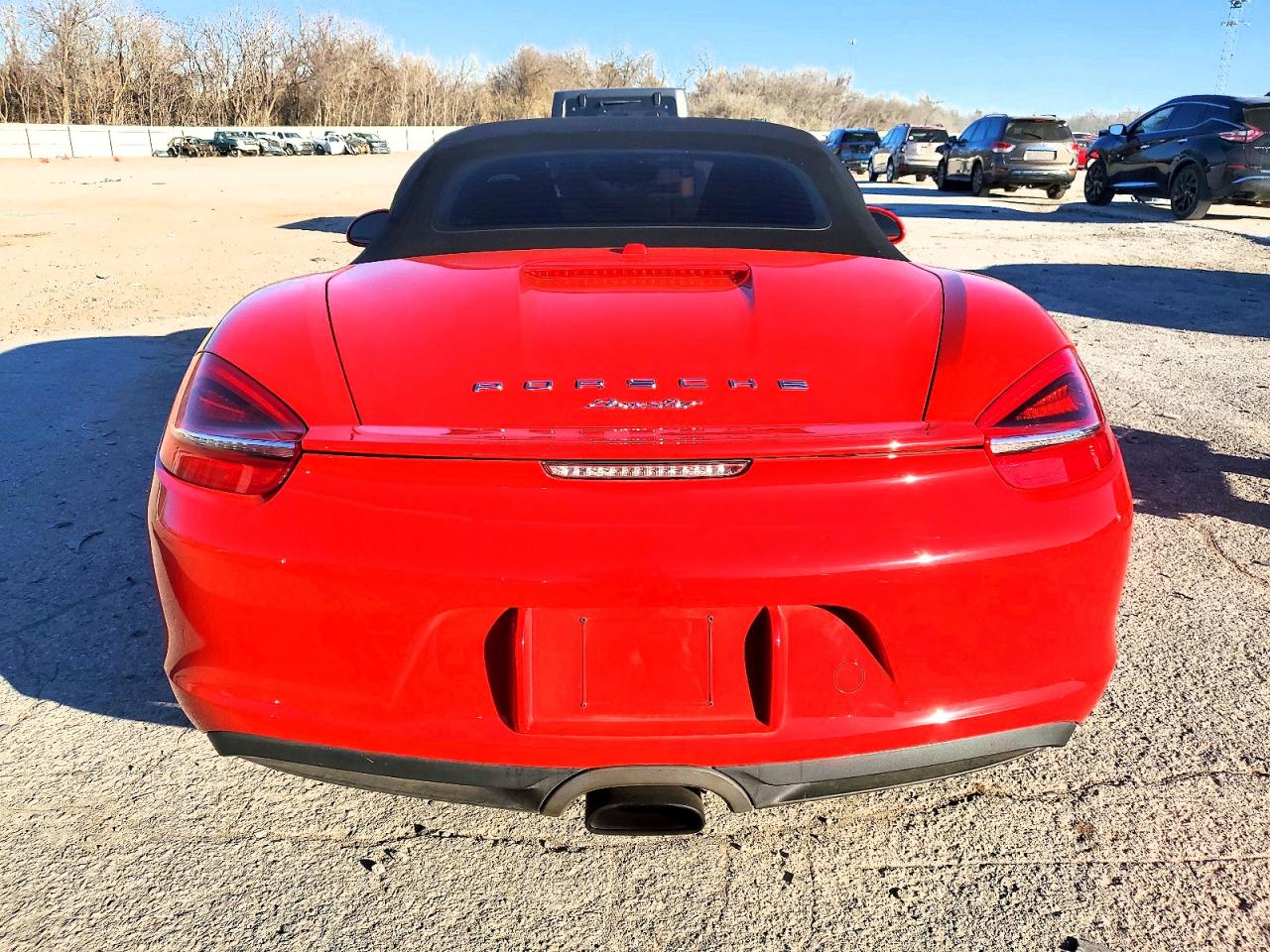 2014 Porsche Boxster Red vin: WP0CA2A80ES121066