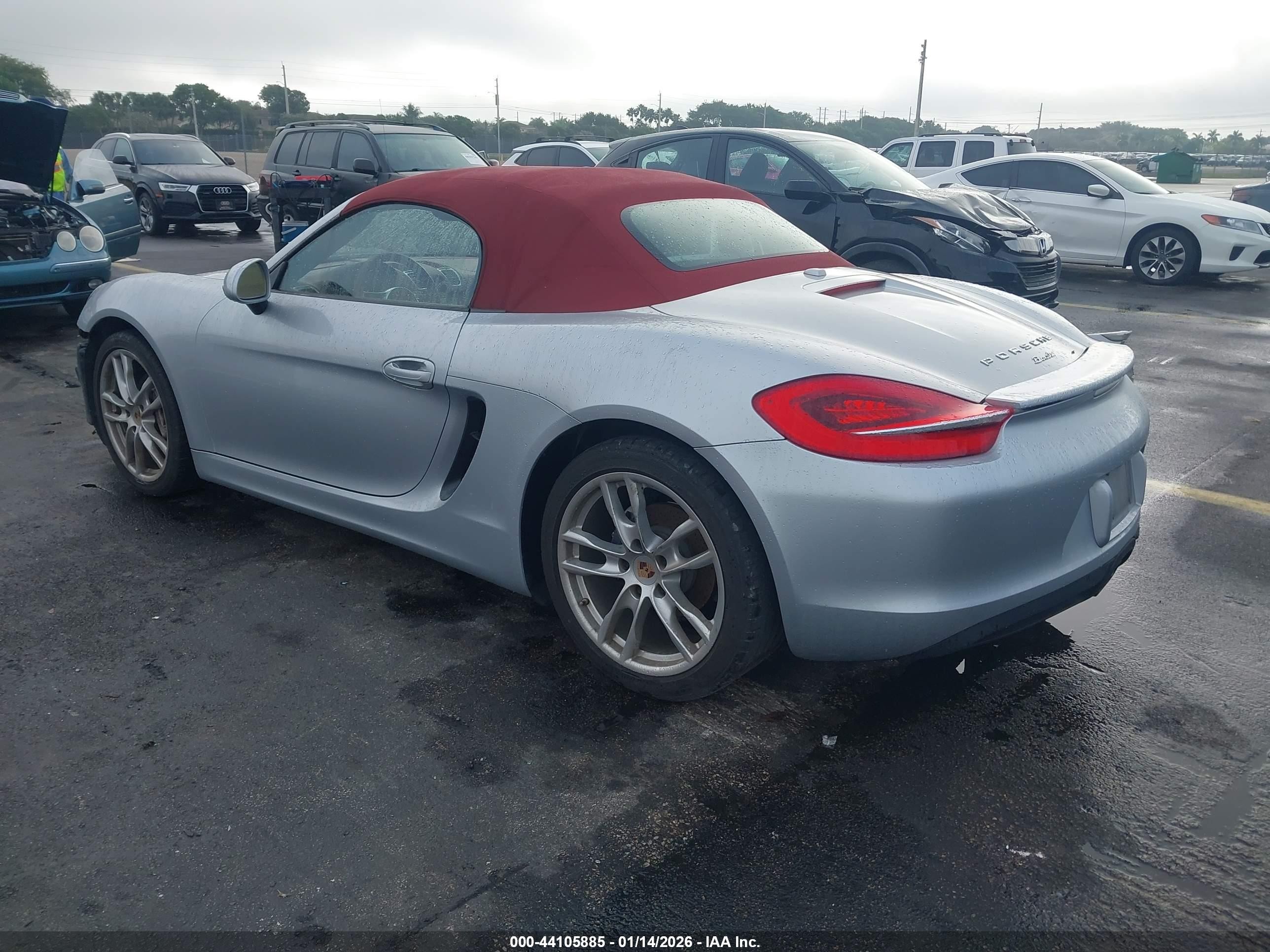 2014 Porsche Boxster   Silver vin: WP0CA2A81ES120153
