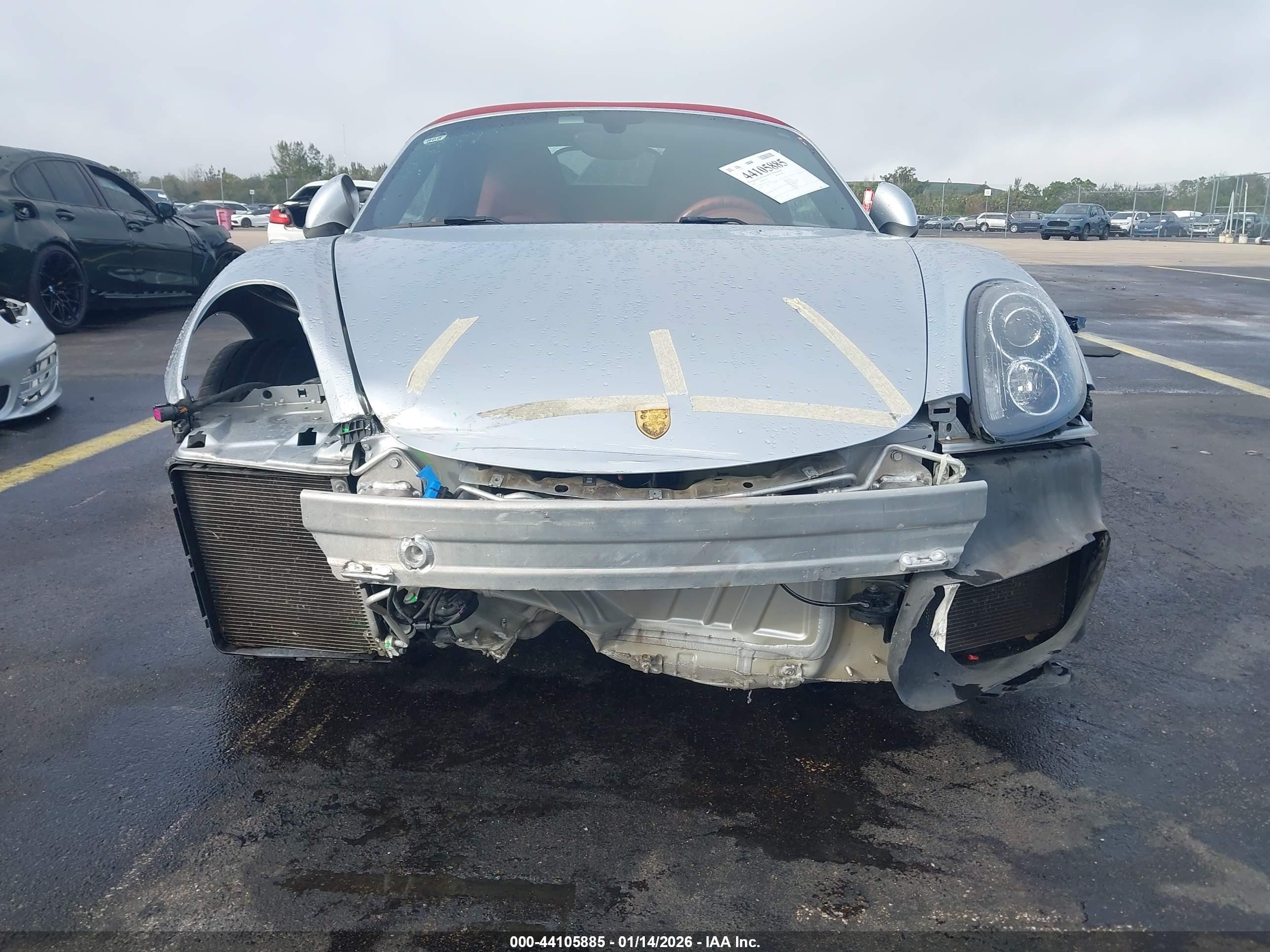 2014 Porsche Boxster   Silver vin: WP0CA2A81ES120153