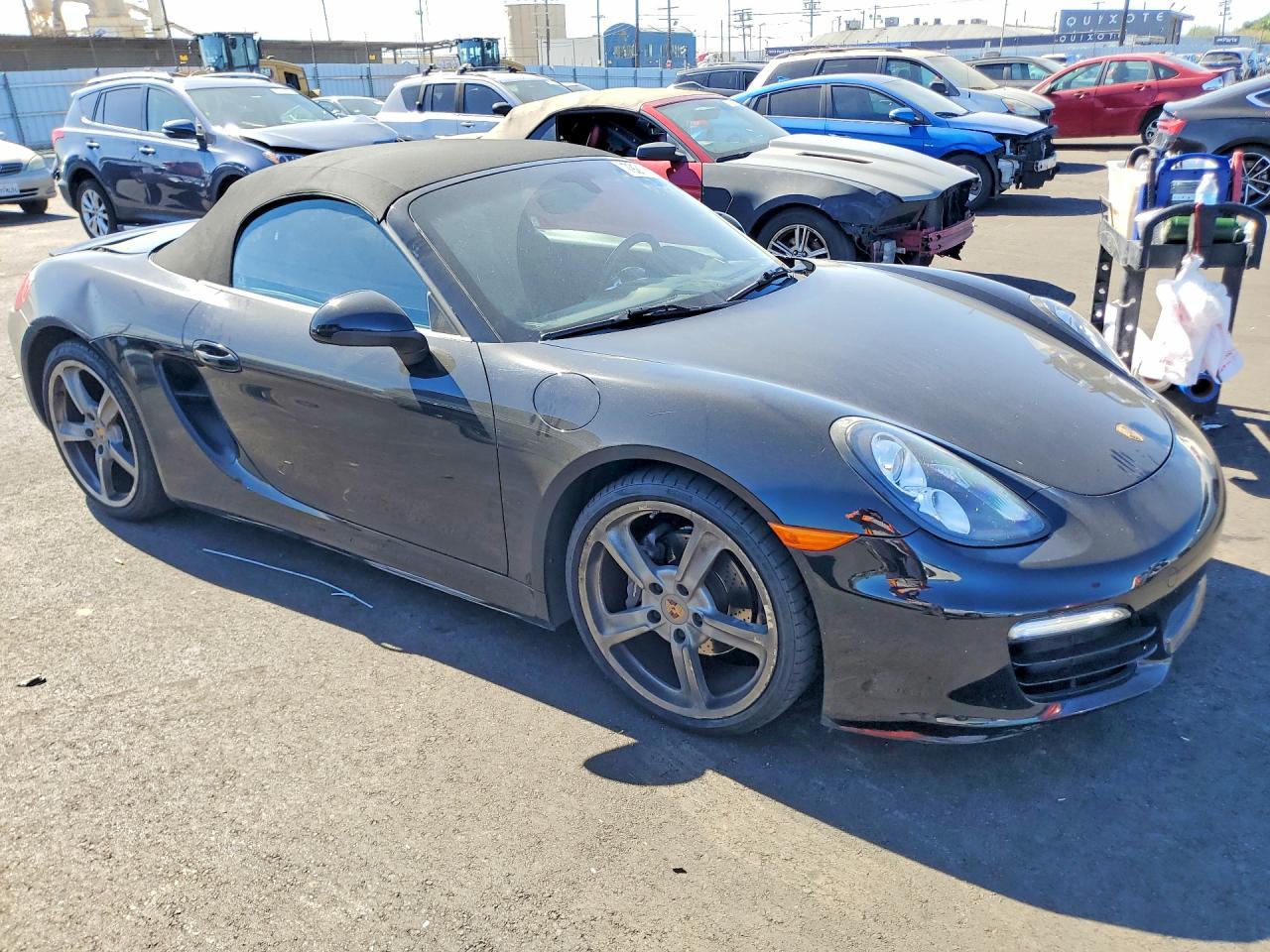 2014 Porsche Boxster Black vin: WP0CA2A81ES120377