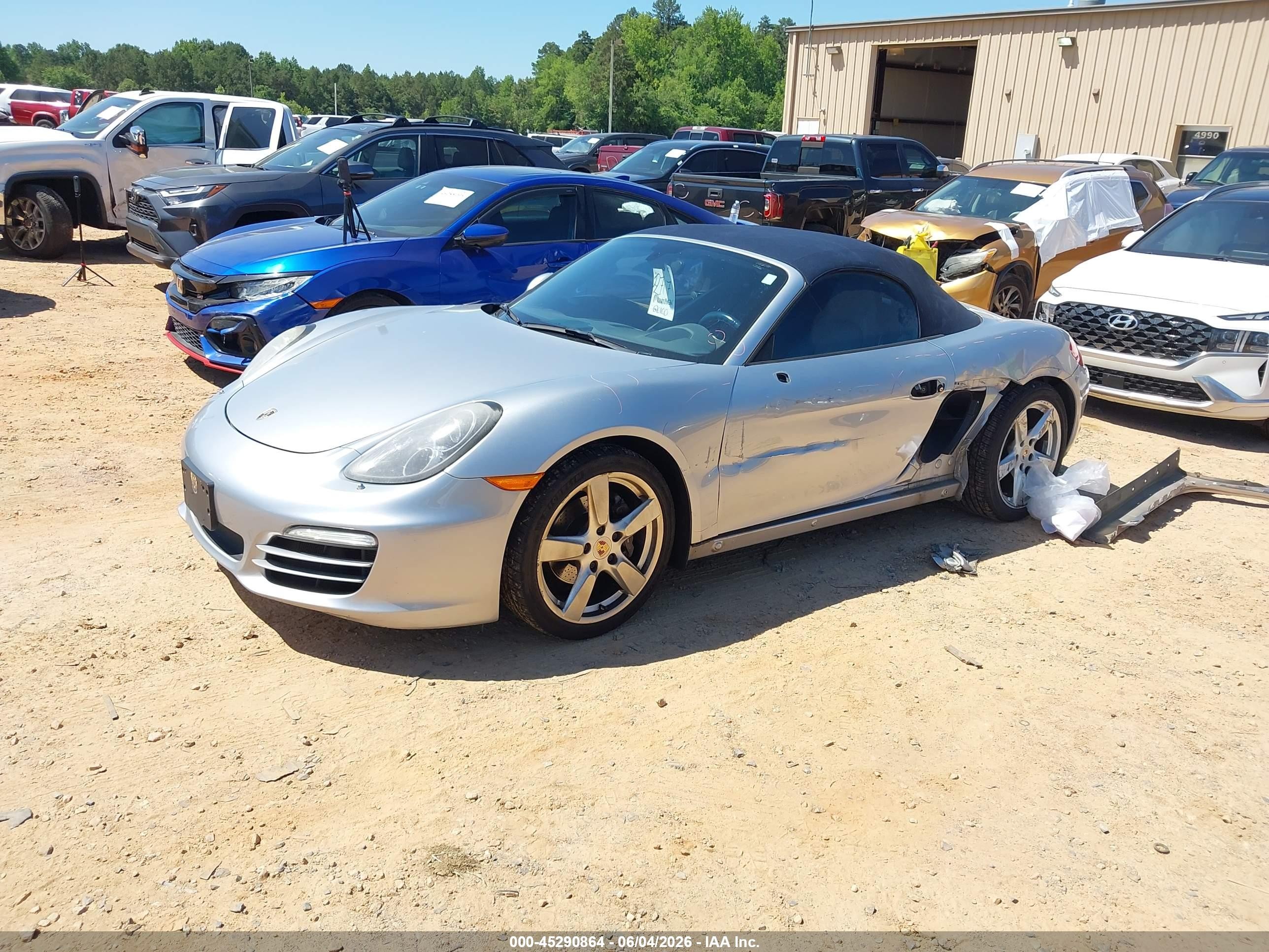 2014 Porsche Boxster   Silver vin: WP0CA2A81ES121948