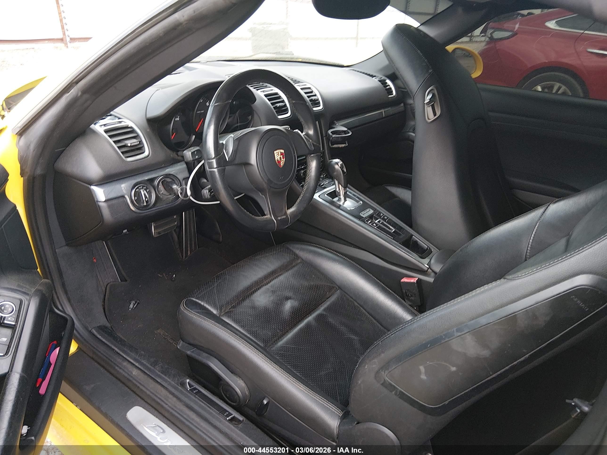 2014 Porsche Boxster   Yellow vin: WP0CA2A82ES122008