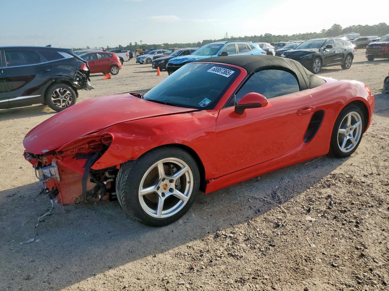 2014 Porsche Boxster Red vin: WP0CA2A84ES120776