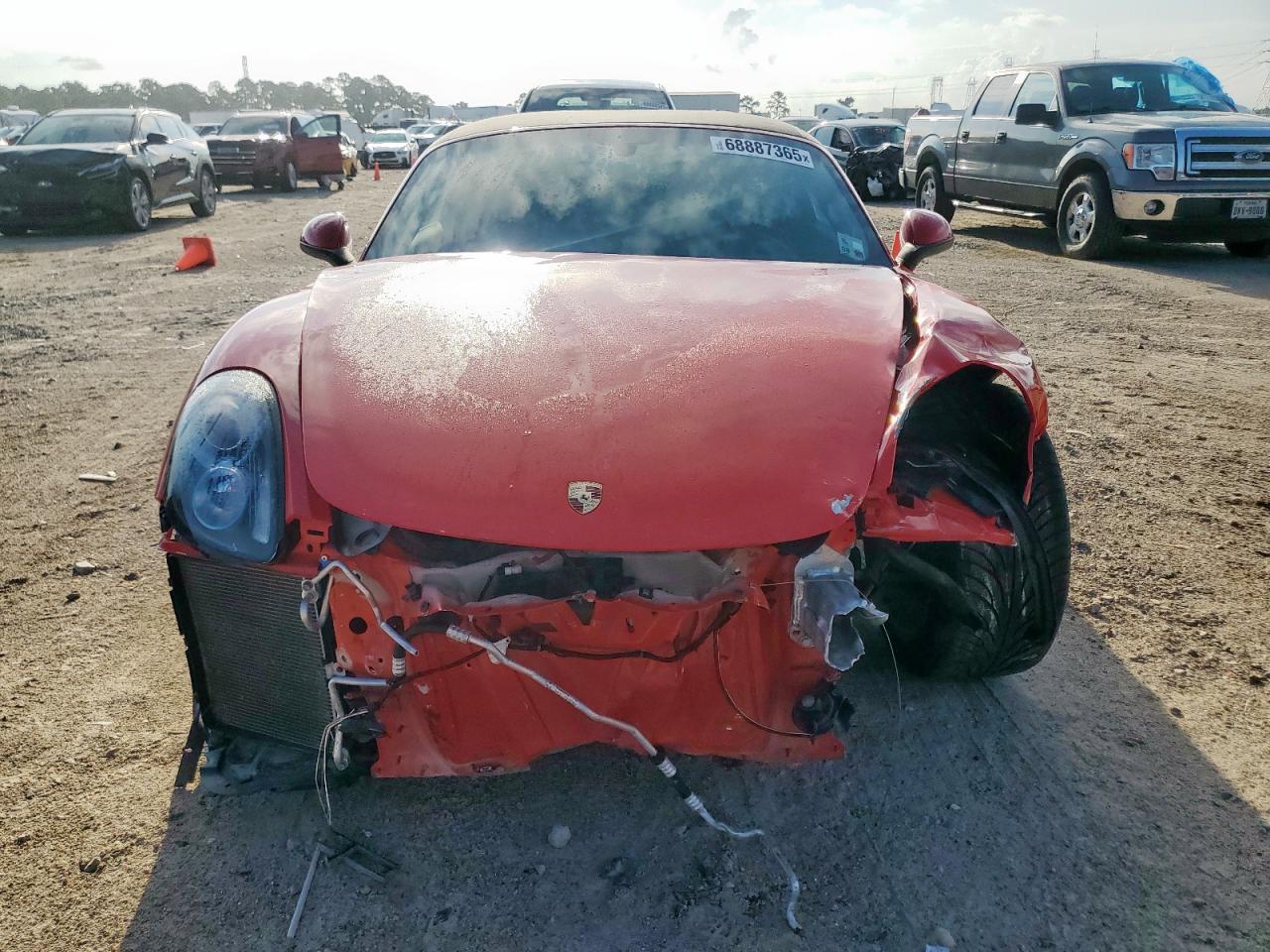 2014 Porsche Boxster Red vin: WP0CA2A84ES120776