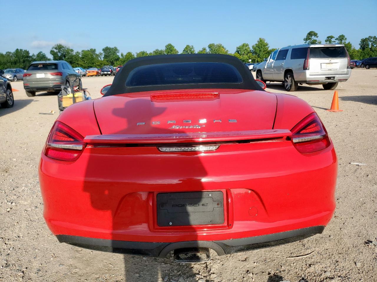 2014 Porsche Boxster Red vin: WP0CA2A84ES120776