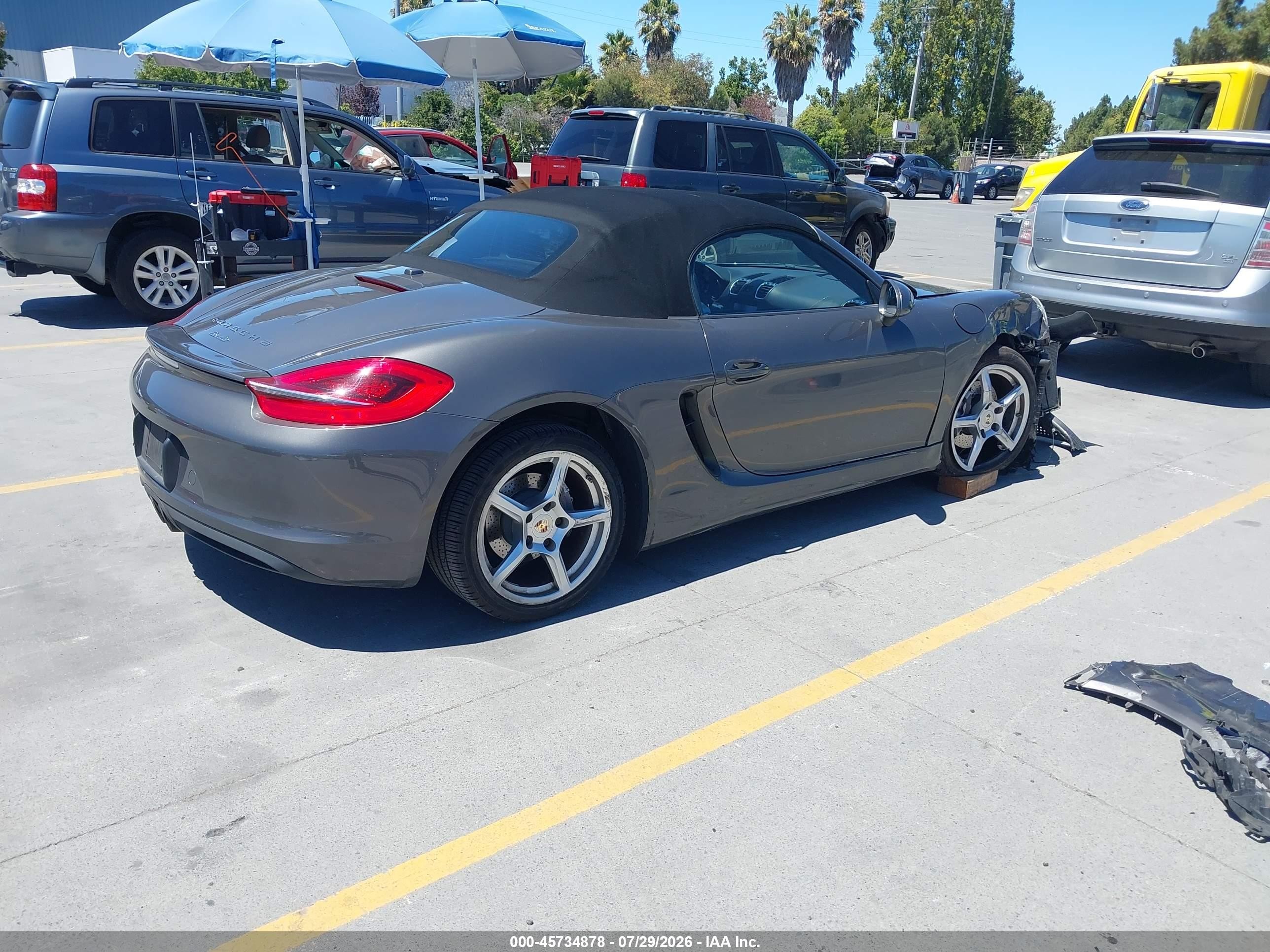 2013 Porsche Boxster   Серый vin: WP0CA2A85DS112538