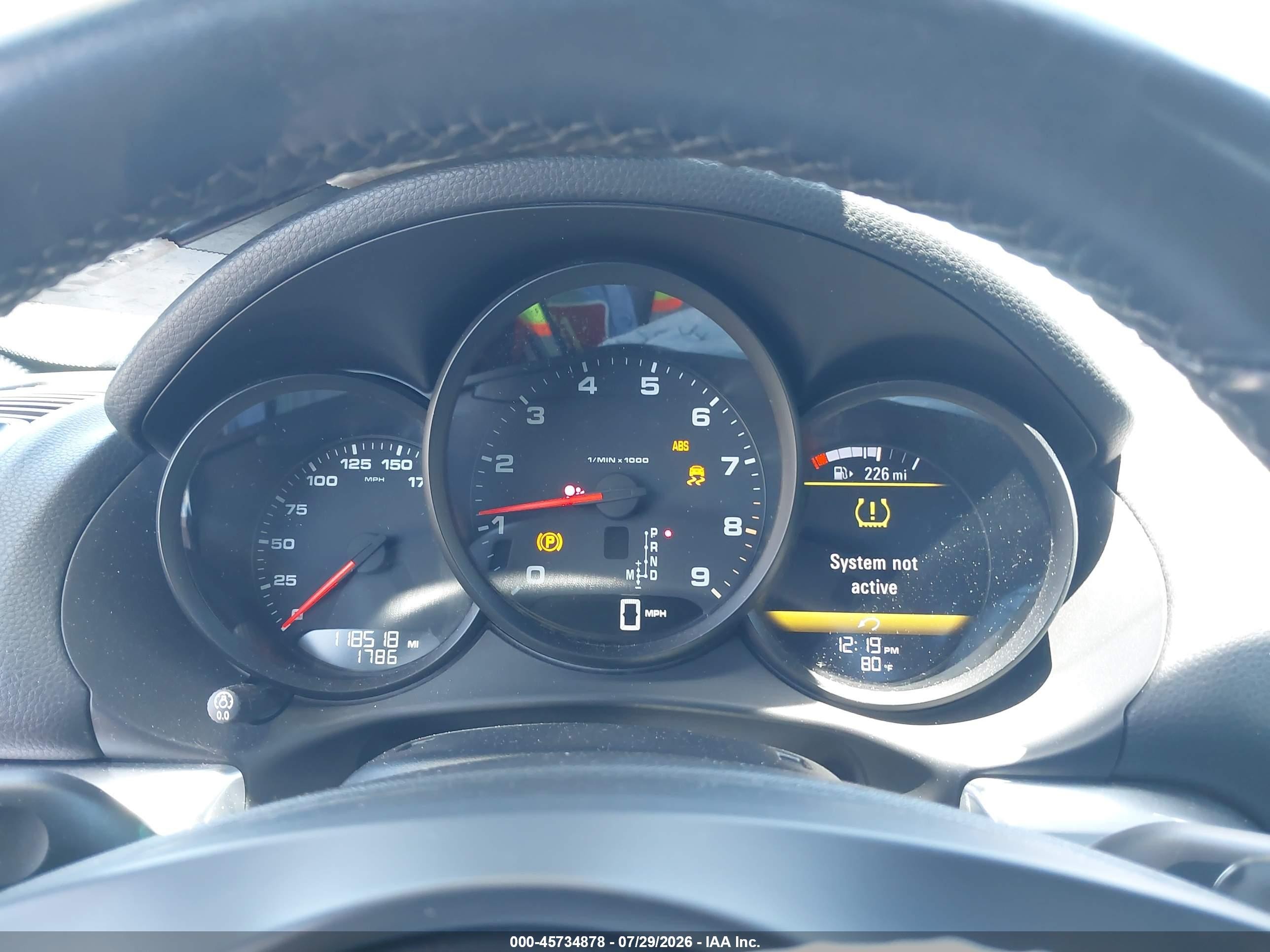 2013 Porsche Boxster   Серый vin: WP0CA2A85DS112538